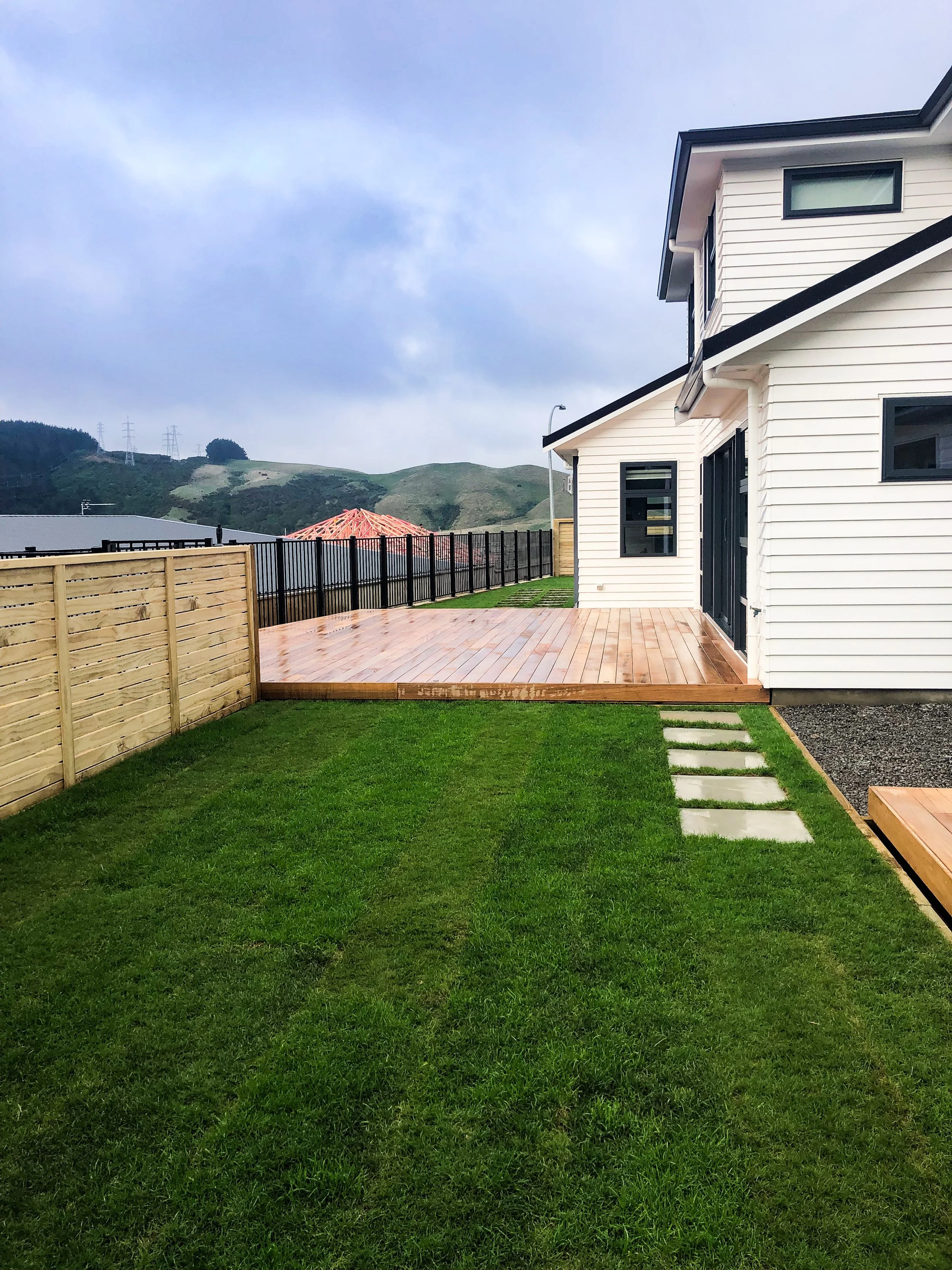Churton Park landscaping fencing decking paving grass
