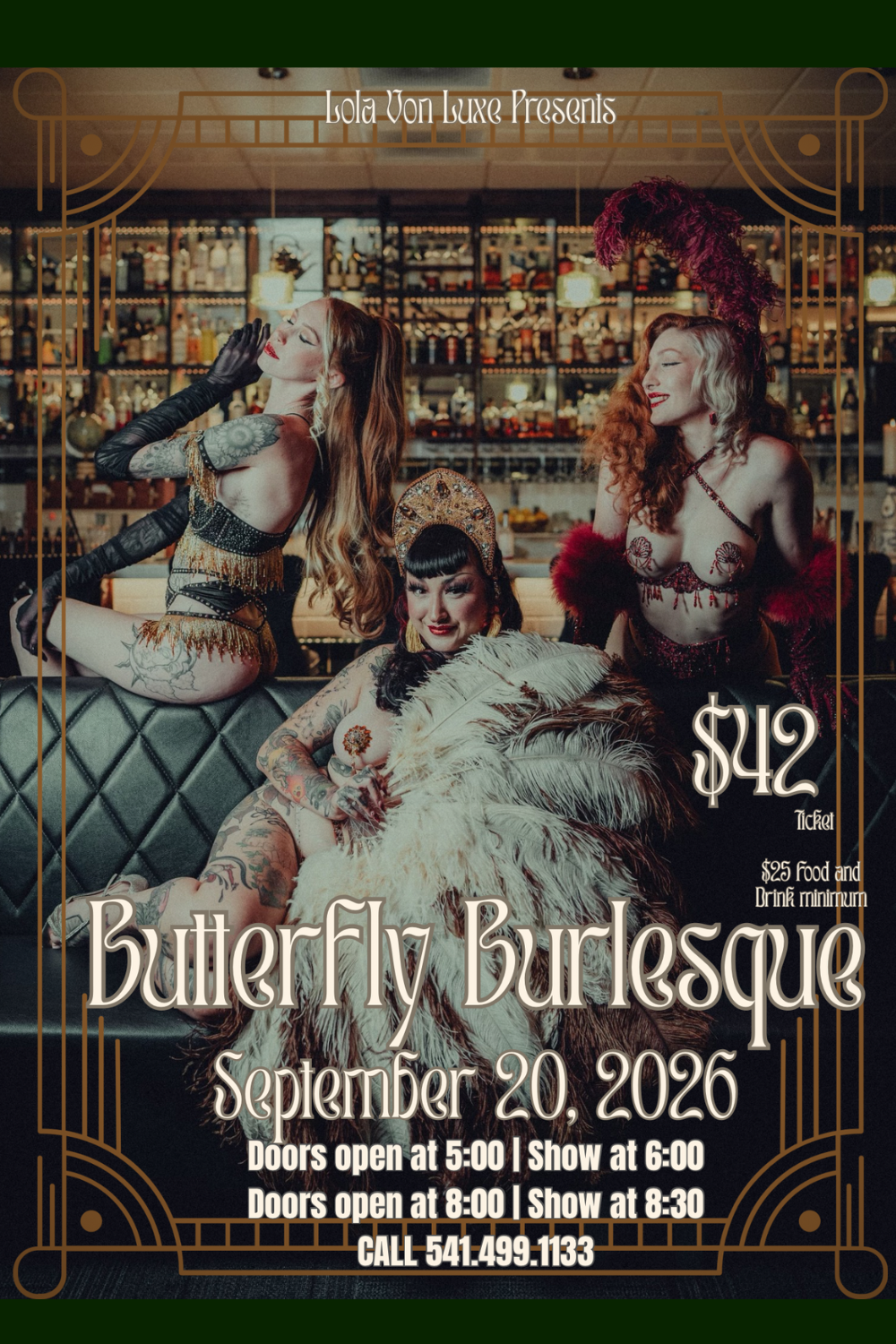 Lola Von Luxe presents Butterfly Burlesque - Early Show