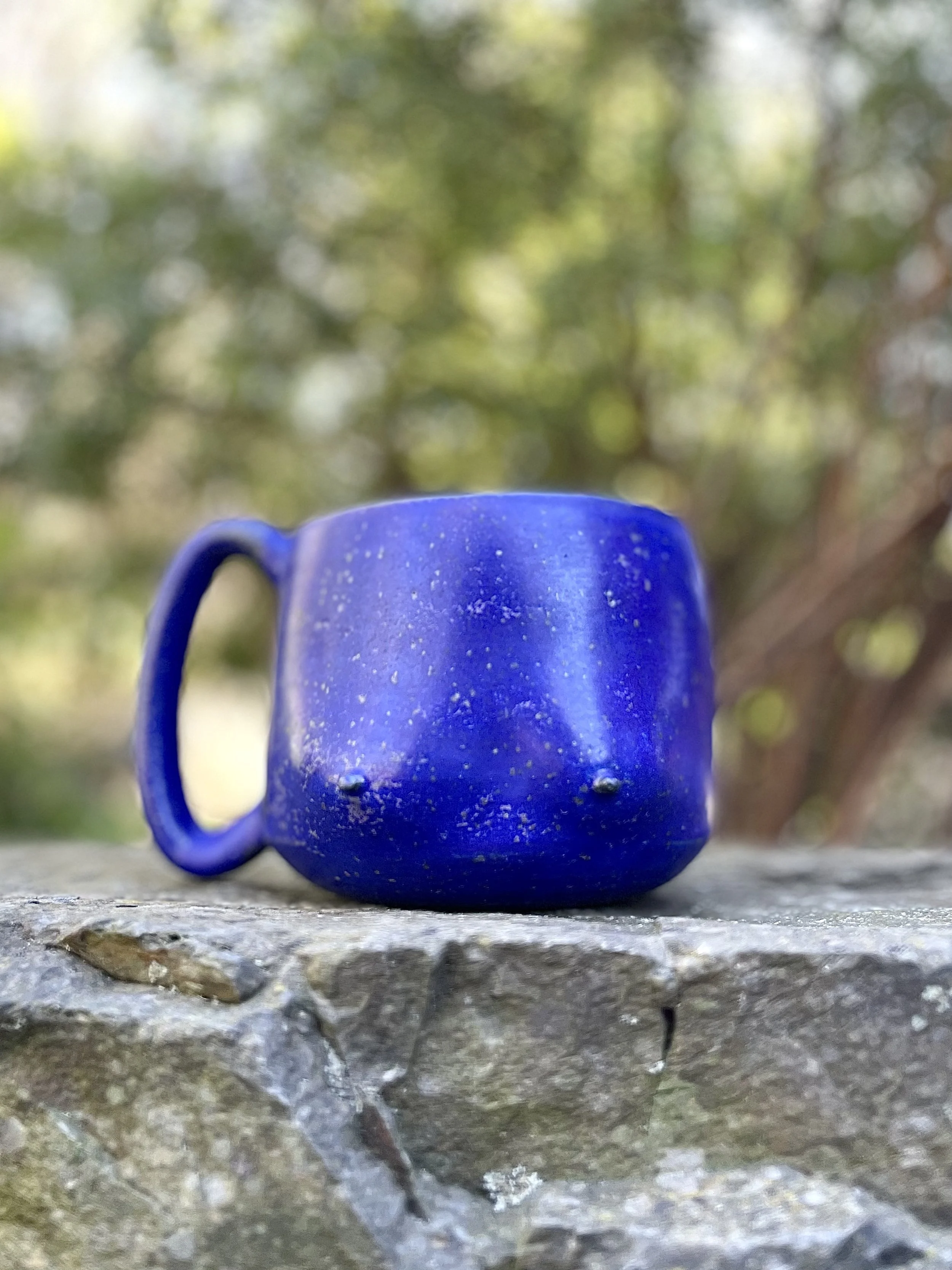 Breast Mug in cobalt blue