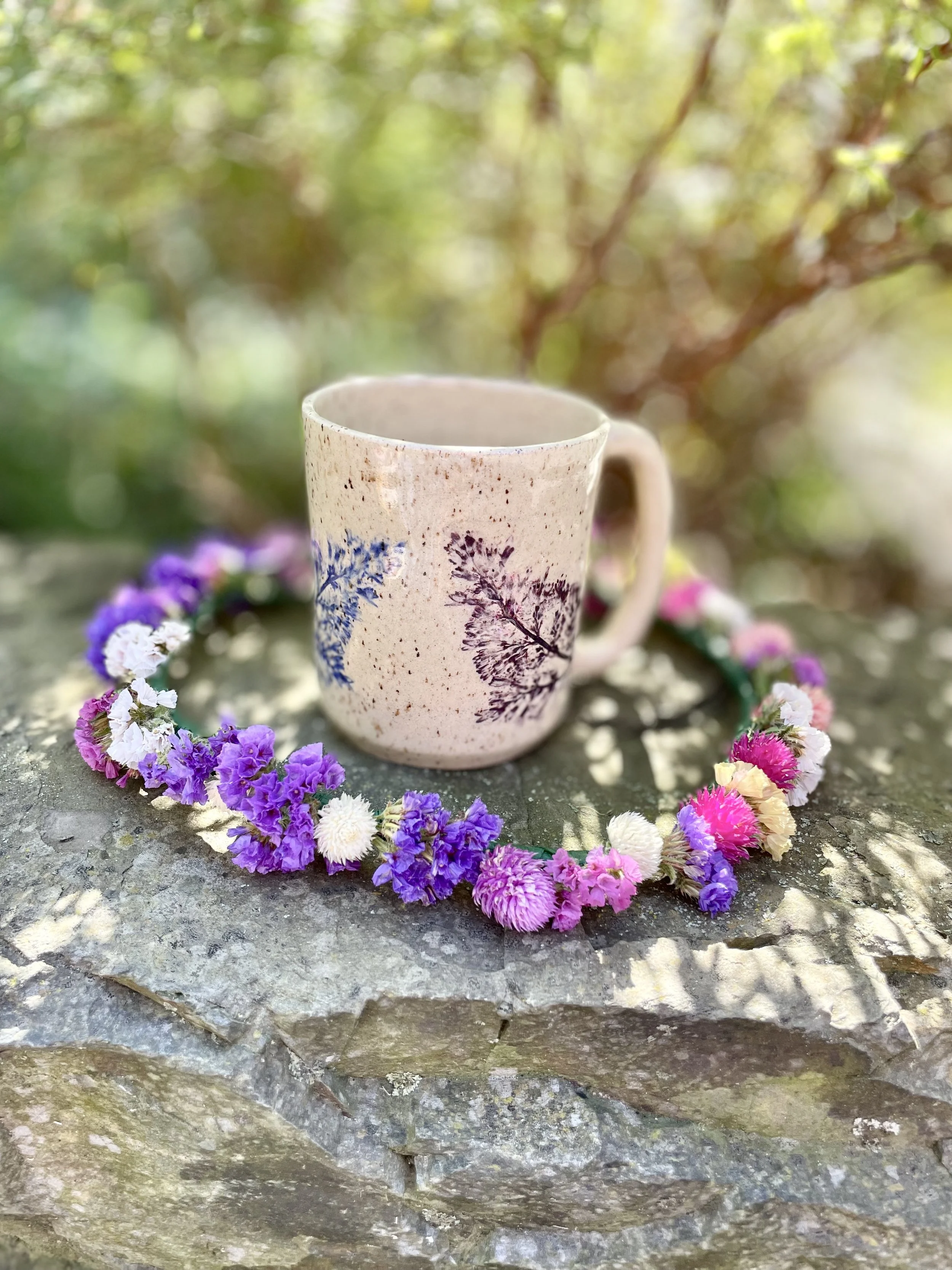 Hand Pressed Lilac in speckled gloss