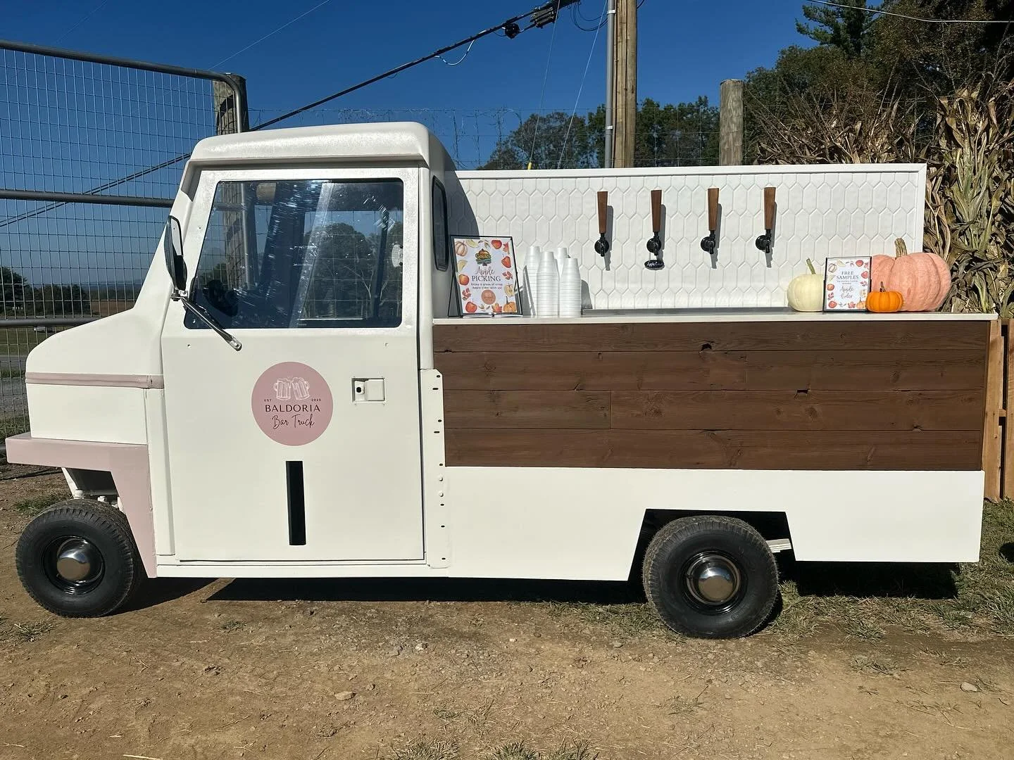 We&rsquo;re back at @gouldsproduce today from 10 am to 4 pm! 🍂 Stop by and try their fresh apple cider! 🛻🍎