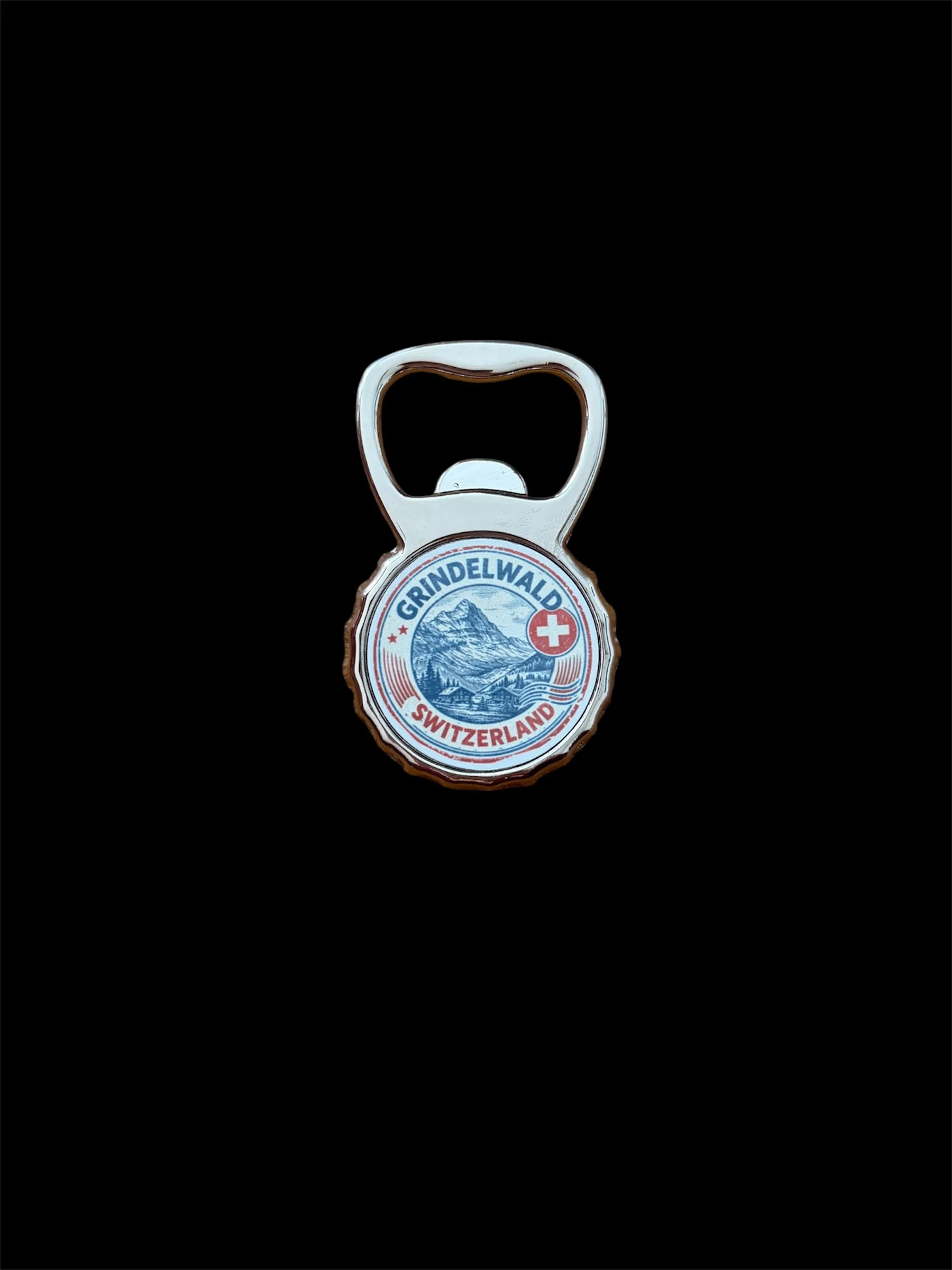 Grindelwald Stamp Metal Bottle Opener Magnet