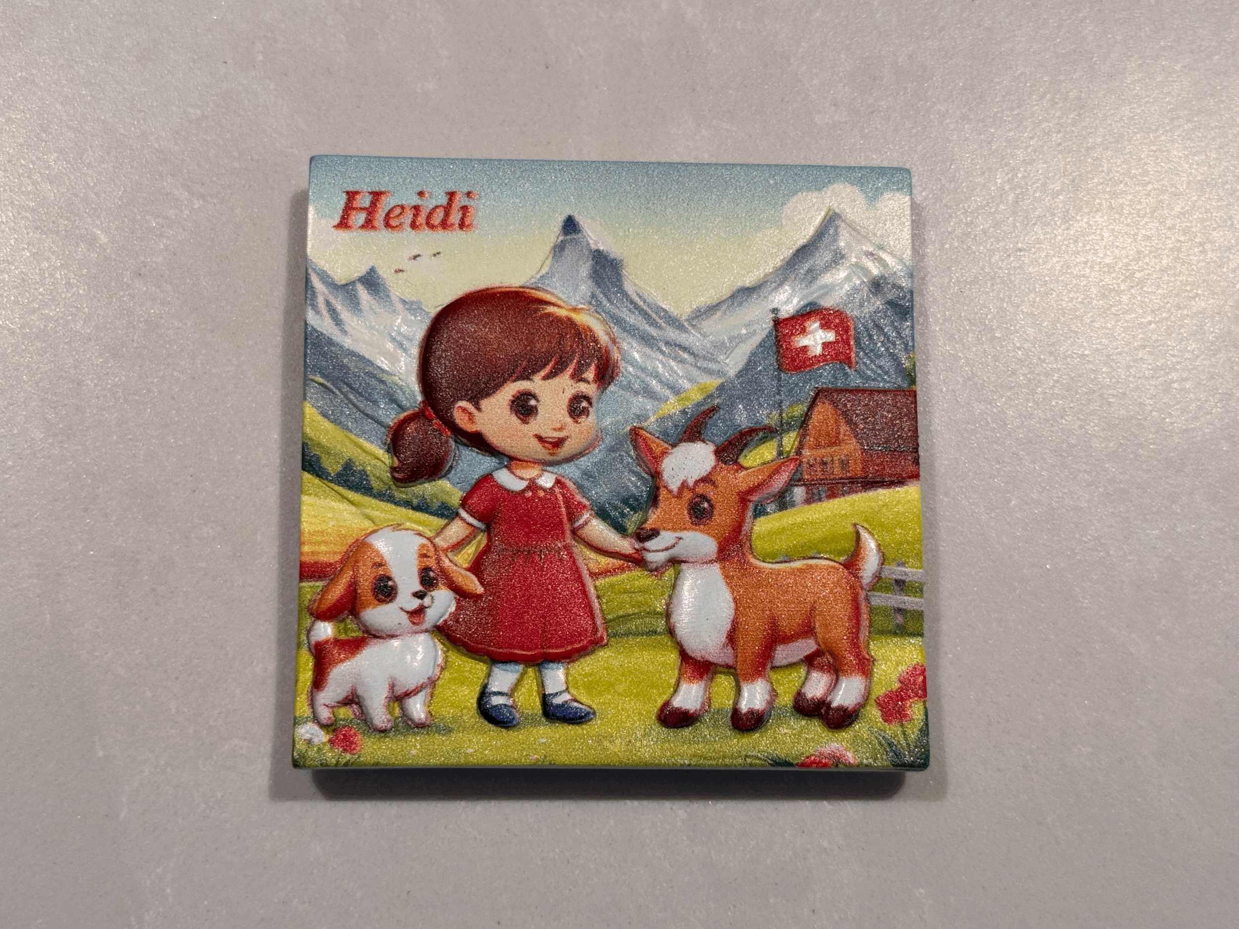 Heidi im Dorf Magnet