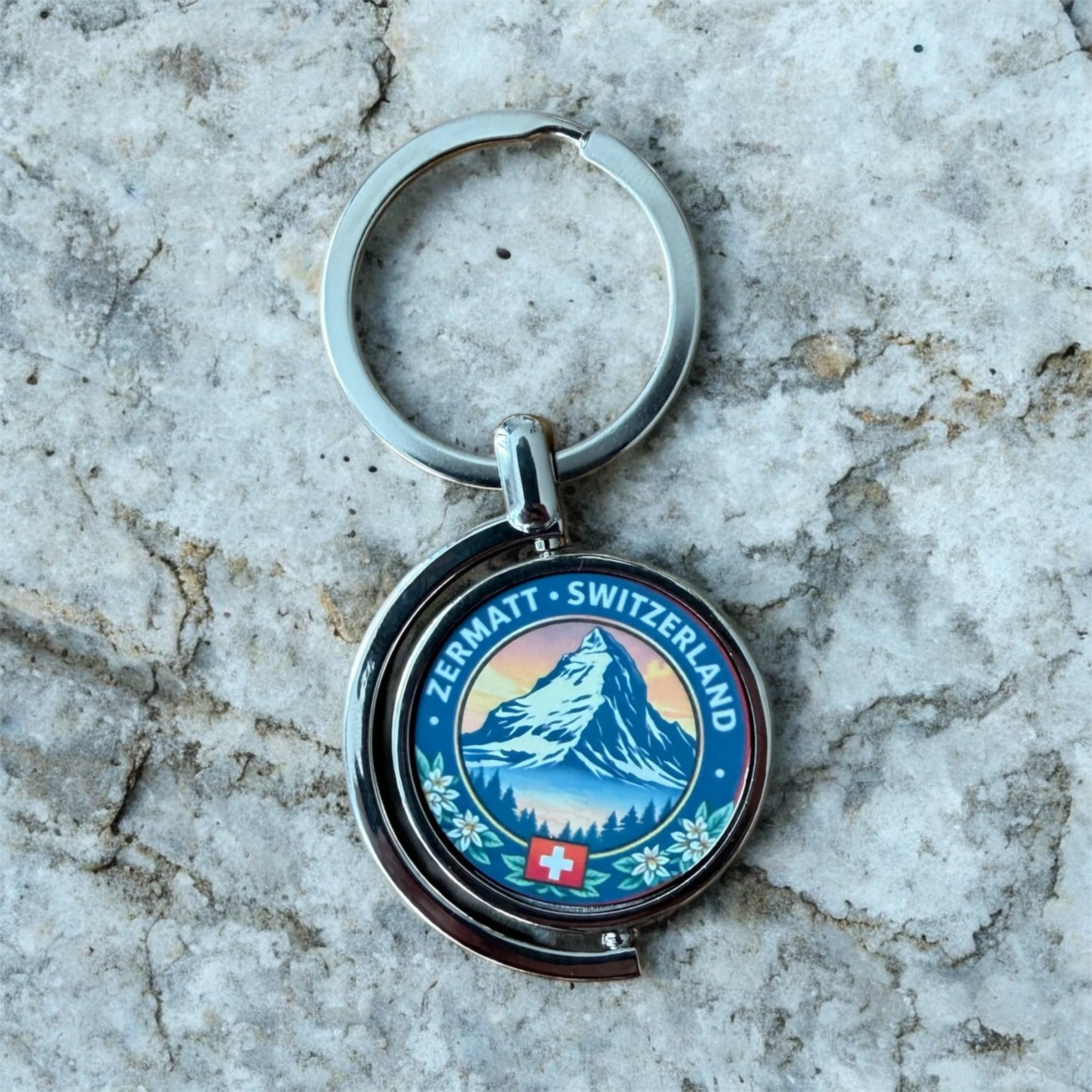 Zermatt Drehbarer Schlüsselanhänger Metal