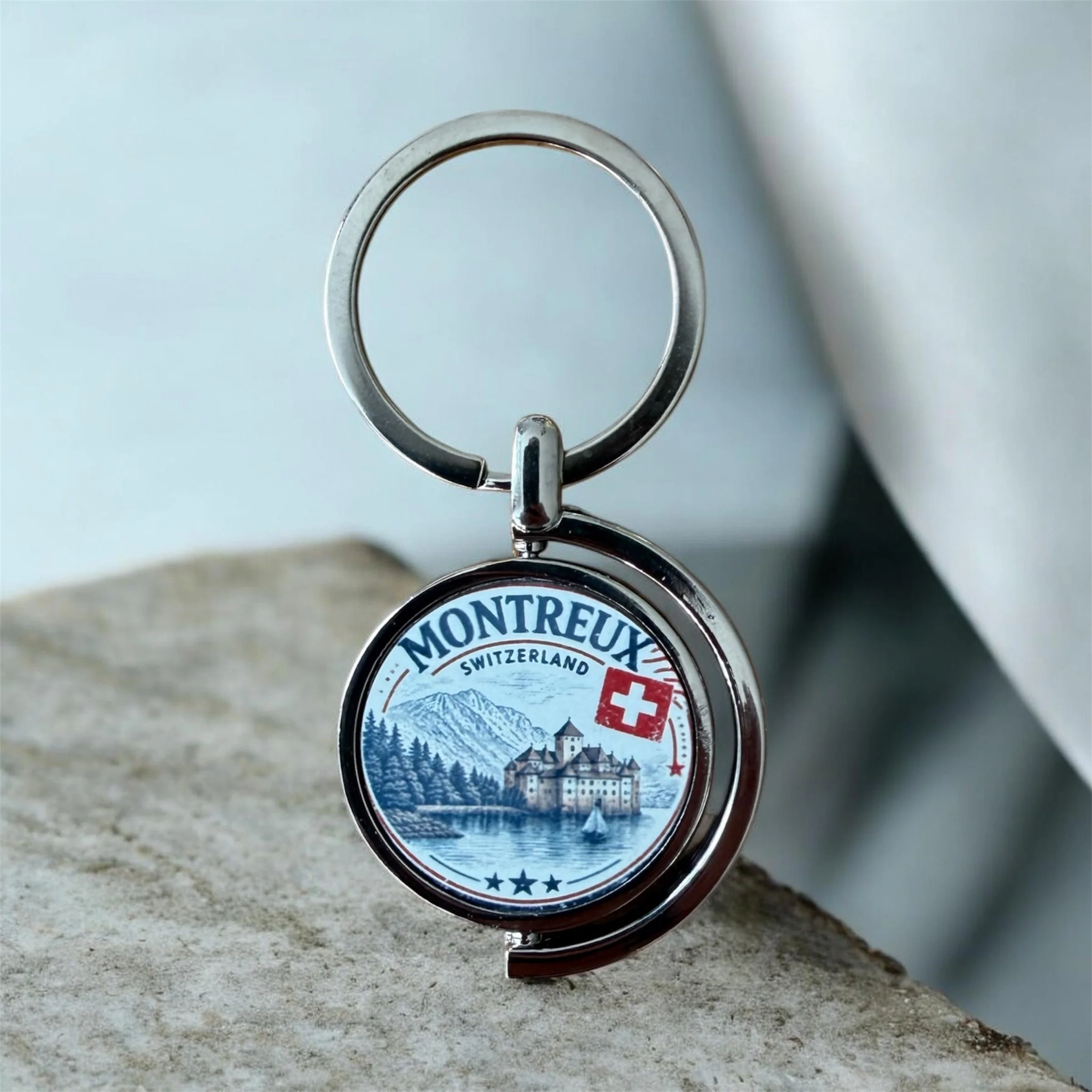 Montreux Rotating Keychain Metal