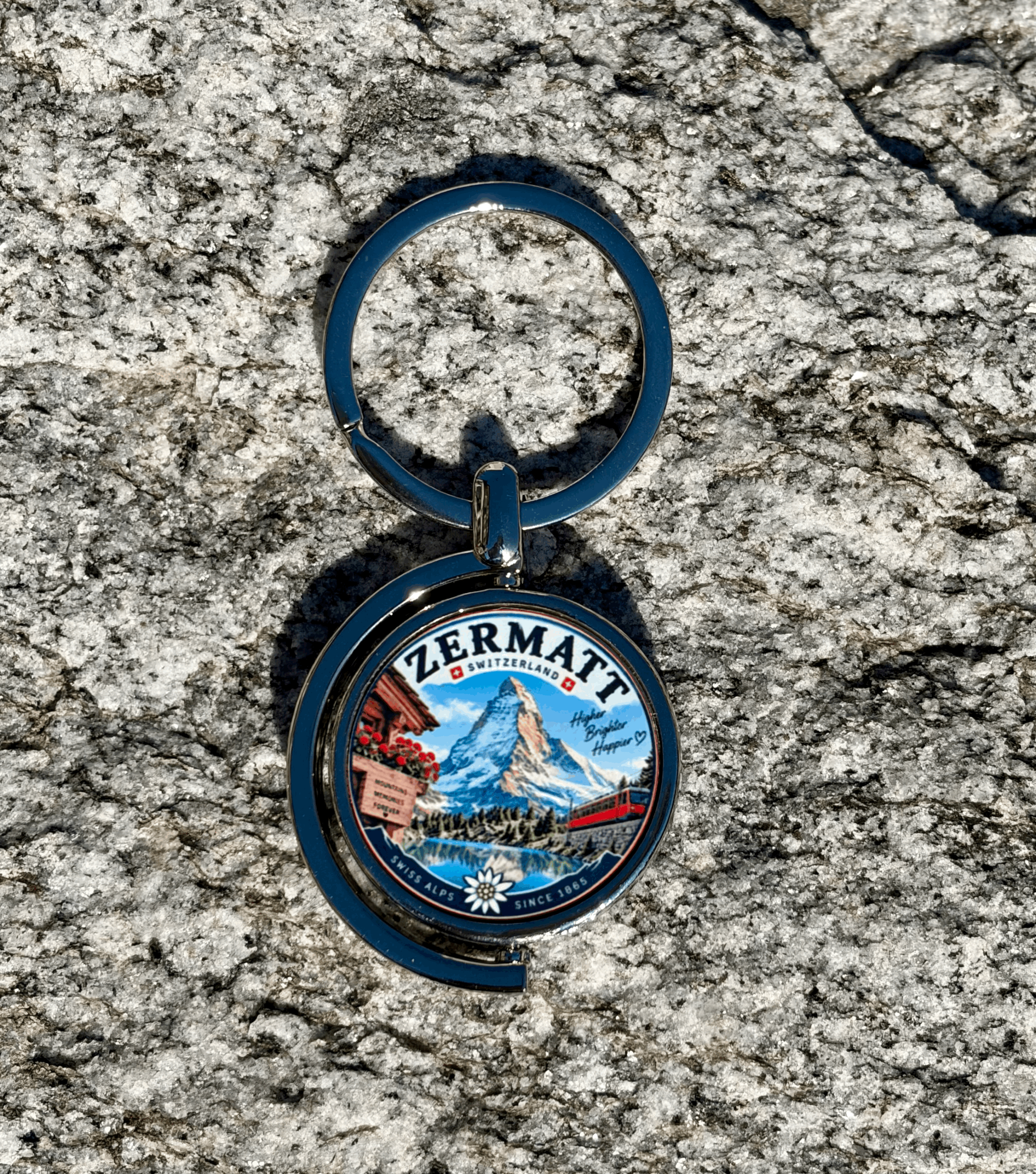 Matterhorn Drehbarer Schlüsselanhänger Metal