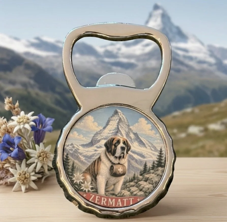 St. Bernard Bottle Opener Magnet