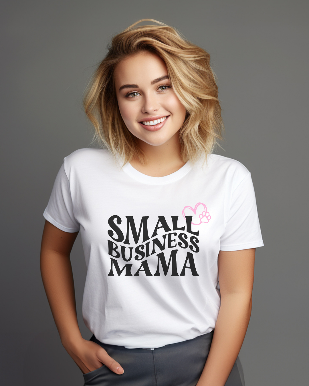 Small Business Mama ❤️ Unisex Heavy Cotton Tee