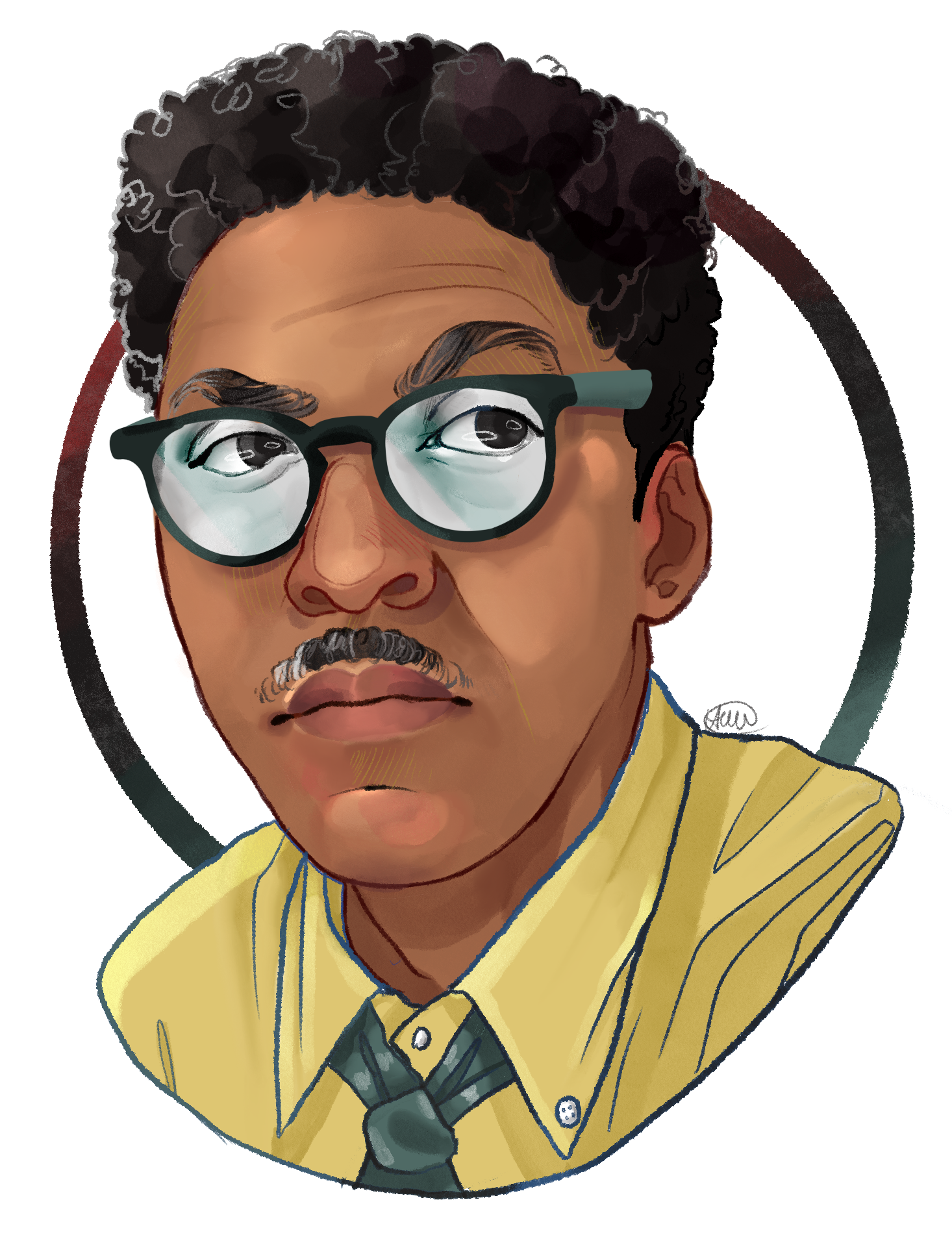 "Bayard Rustin- For 'A Little History' Project" - 2022 ||

Digital - Procreate