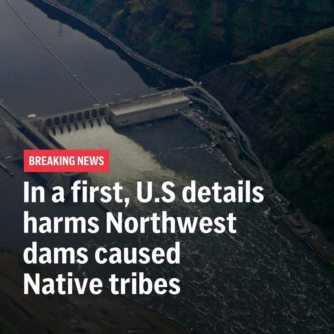 Repost from @apnews
&bull;
The U.S. government on Tuesday acknowledged for the first time the harms that the construction and operation of dams on the Columbia and Snake rivers in the Pacific Northwest have caused Native American tribes.

It issued a