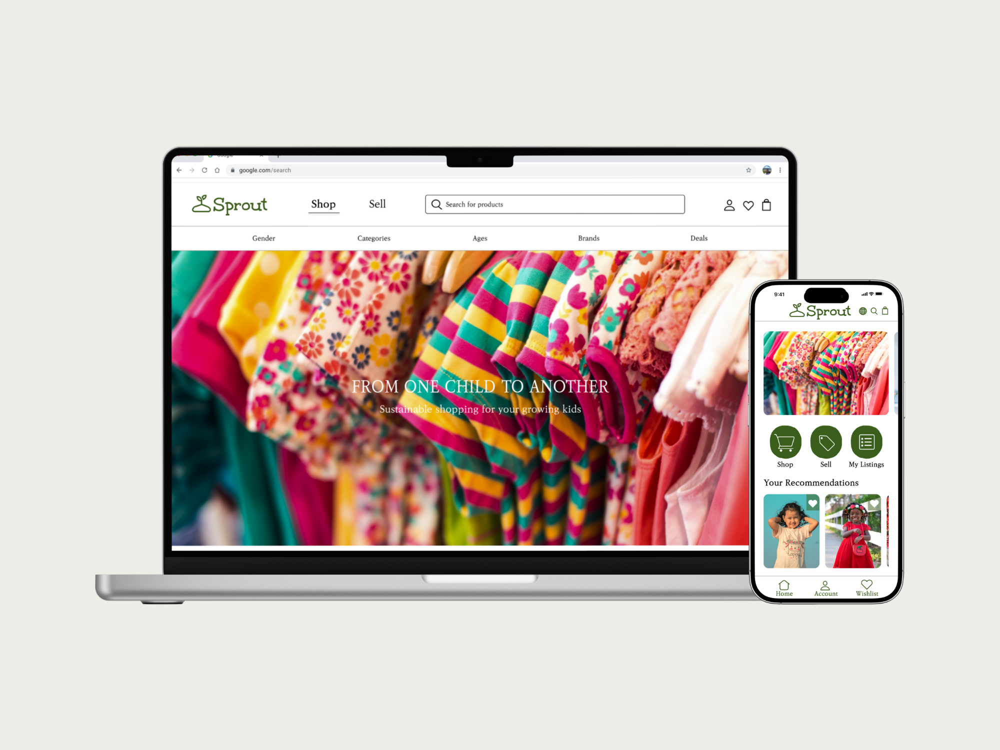 Sprout: Designing a Seamless Way to Purchase & Sell Children's Clothing