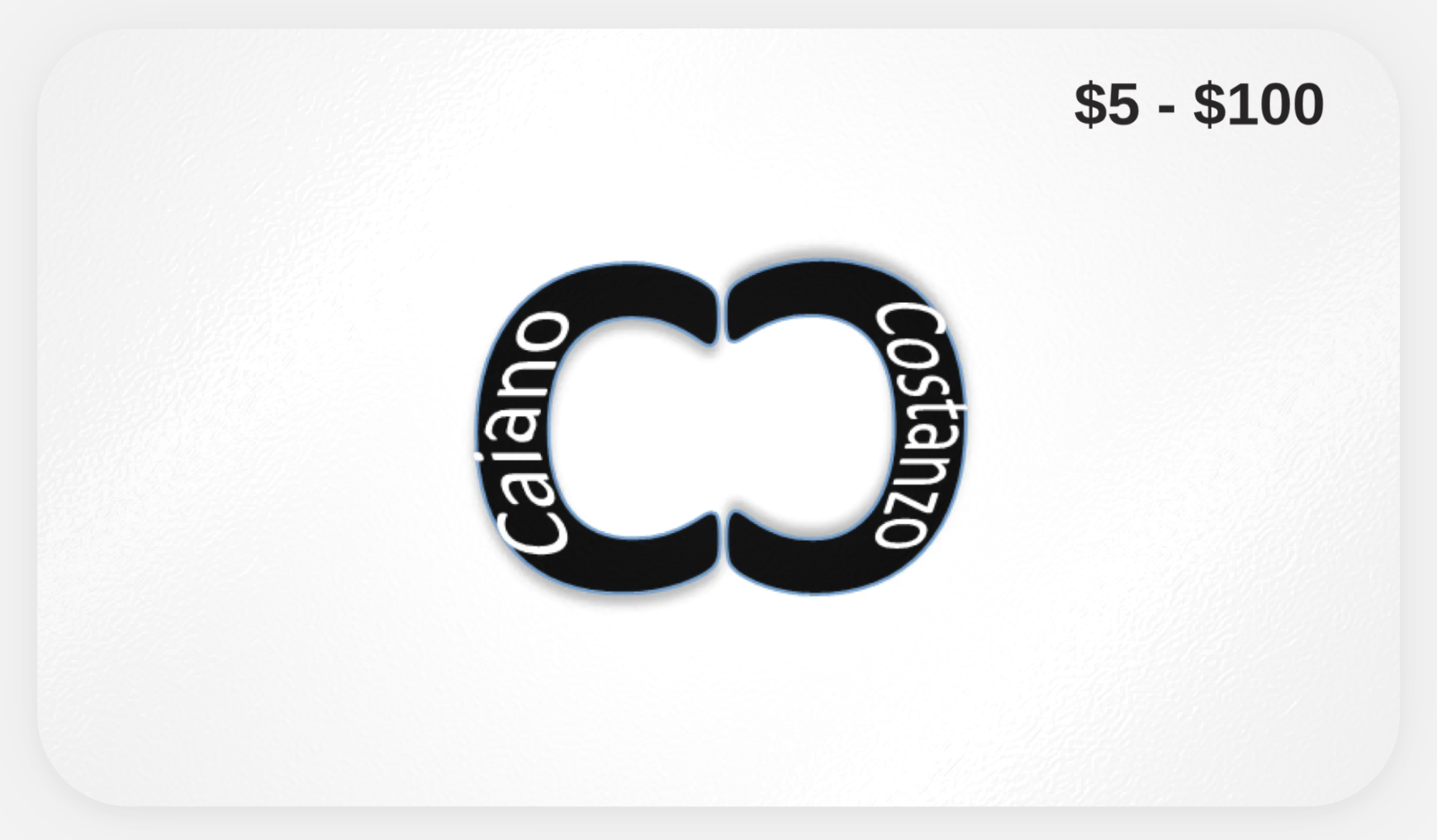 CC Productions Gift Card