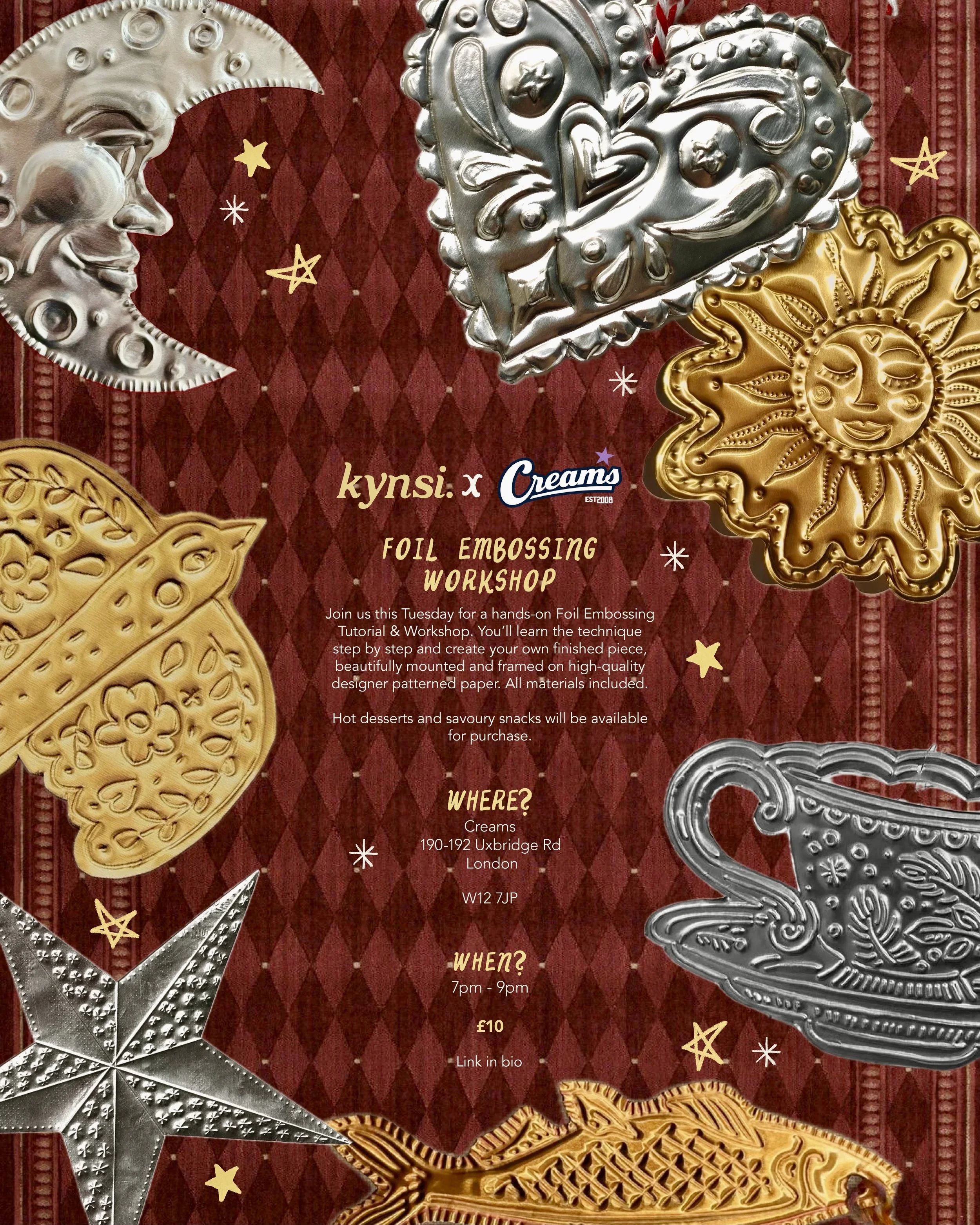 ( EVENT PASSED) Foil Embossing Workshop and Tutorial