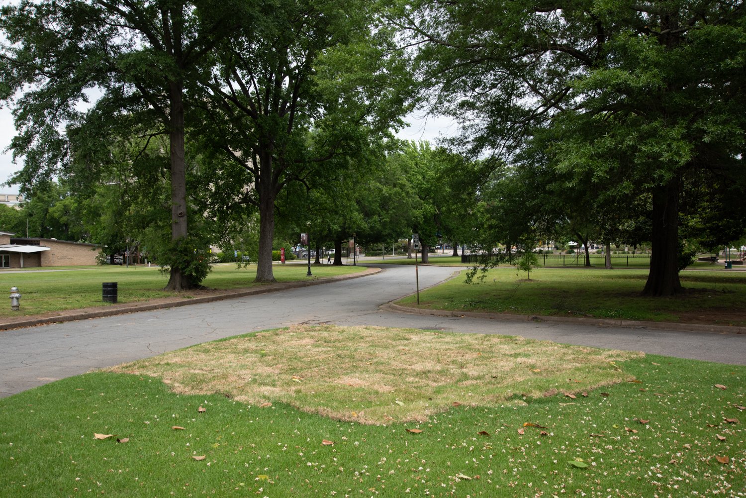 Removed Confederate Monument, Little Rock, AR, 2021