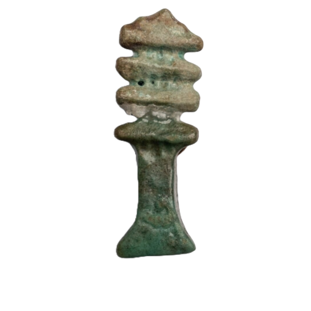 Small Green Egyptian Djed Amulet