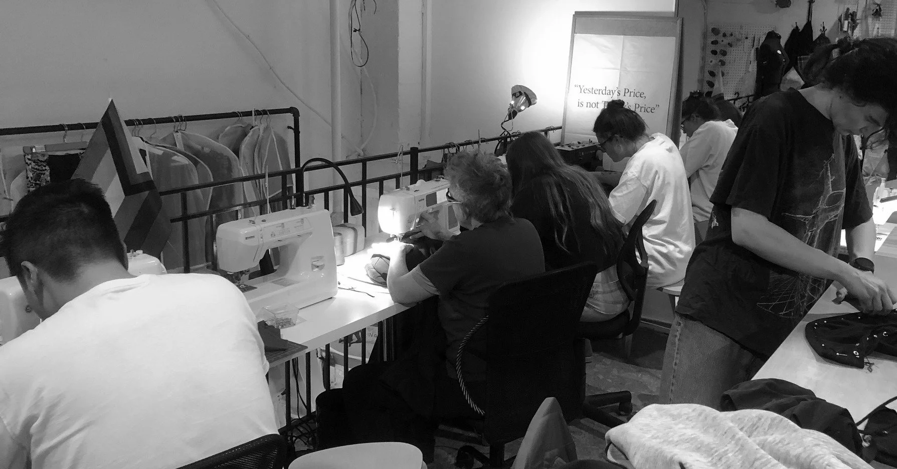 "Sewing lets me stop thinking about everything else"

I've heard this many times before. It's therapeutic, calming, and like a vortex, it draws all your attention, leaving all your worries at the door. 

Join a class and experience the feel
