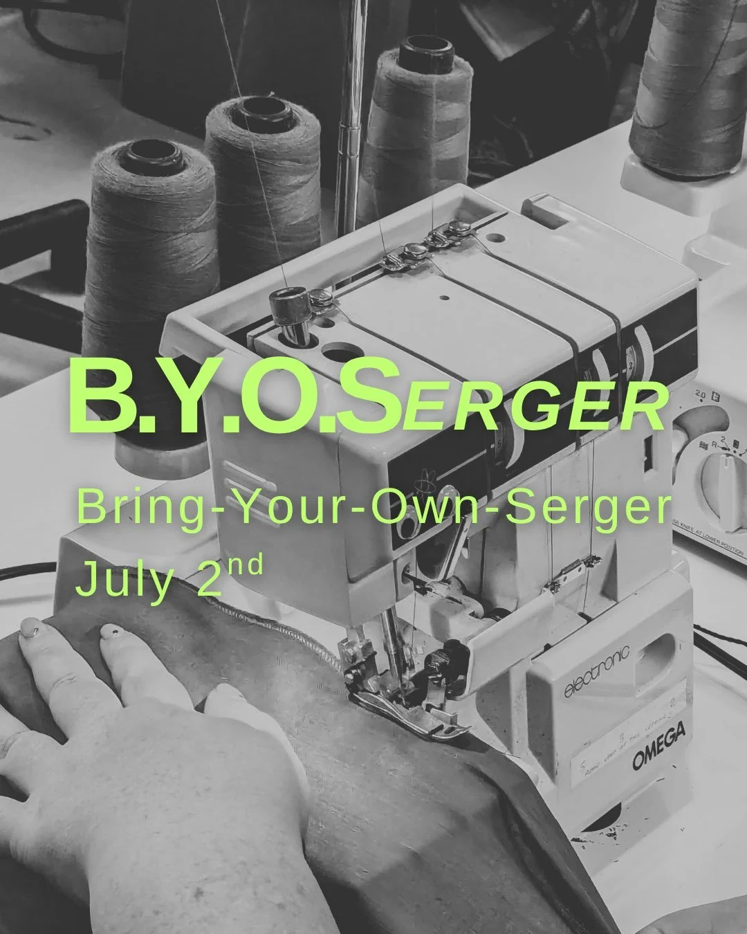 For all you sewing baddies out there!! Wish you were a wiz with your serger? 

Join us July 2nd for a class on using YOUR own serger. Why bring your own? I&rsquo;m sure you&rsquo;re familiar with the uniqueness between sewing machines. Translating le