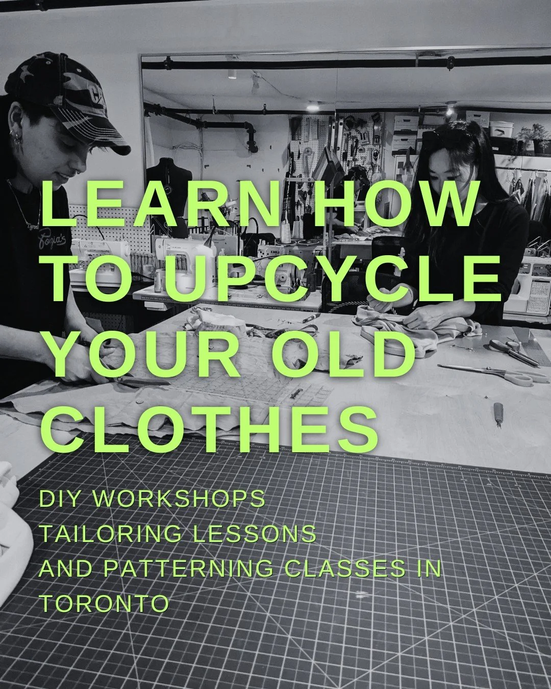♻️ Your closet called &mdash; it wants a glow-up.

Stop tossing what you can transform. At Shoppe and Tailor Studios, we'll teach you how to turn old clothes into pieces you'll keep reaching for.

✂️ DIY upcycling workshops
🧵 Tailoring lessons
📐 Pa