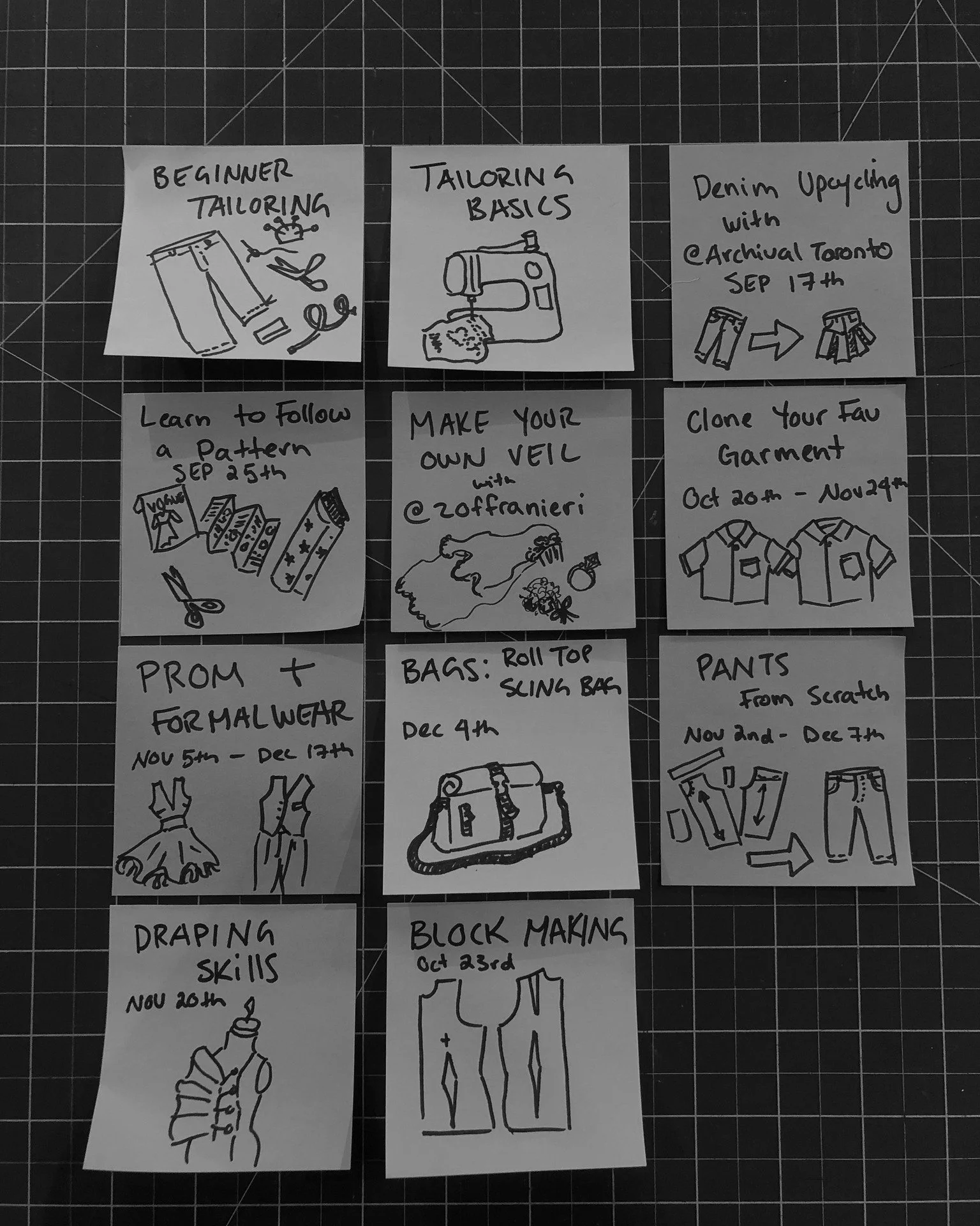 How are you? How is the taste of your late-stage capitalism? Is it delicious? Have you tried sewing to make it less flavourless and scary?

Convince a friend to join you at our next sewing workshop. I promise our classes are fun, freeing, and all-aro