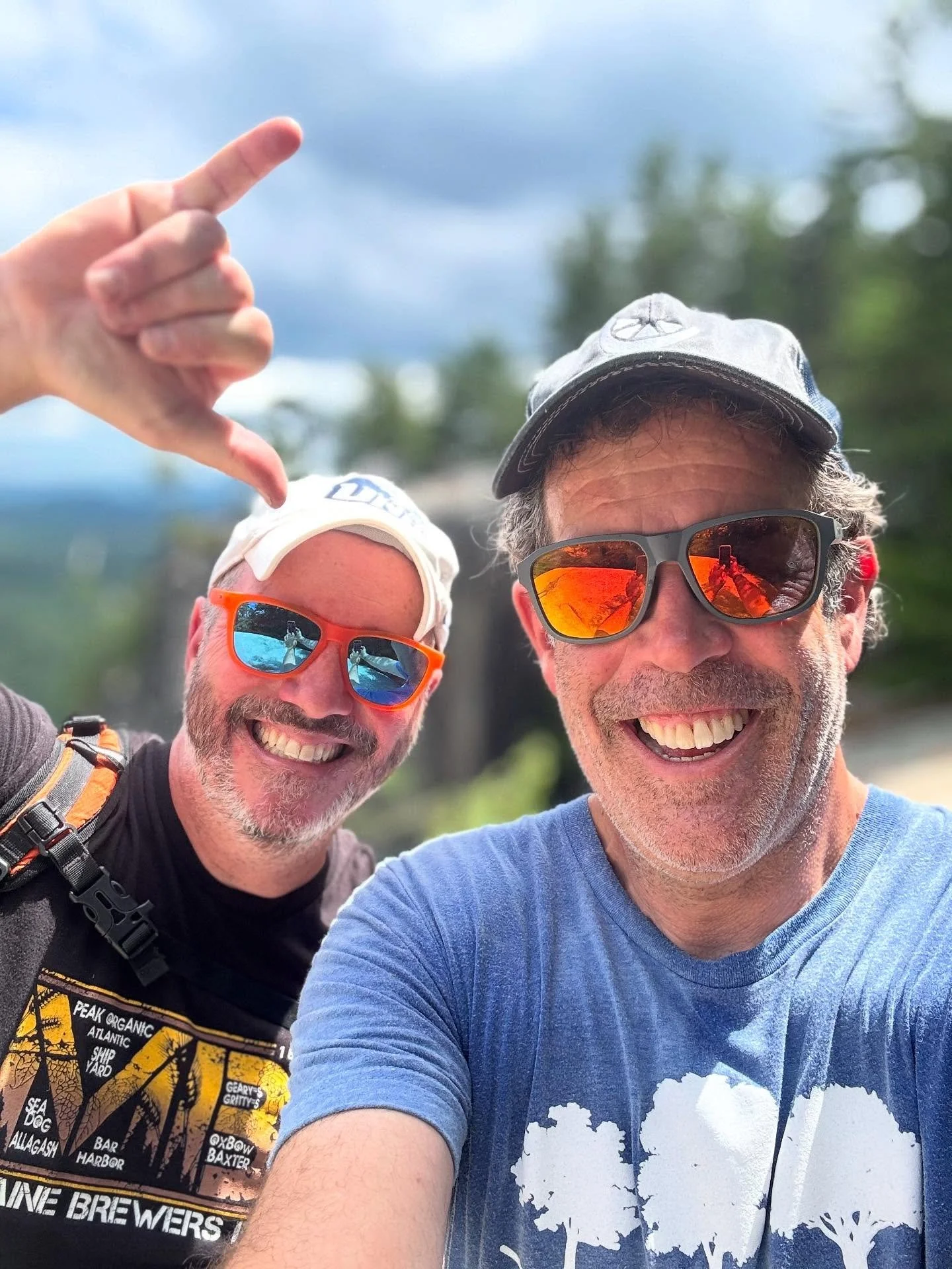 Meet Jeff. New client. New hiker. New friend in the #whitemountainsnh #findingourhappy #itsbetteroutside