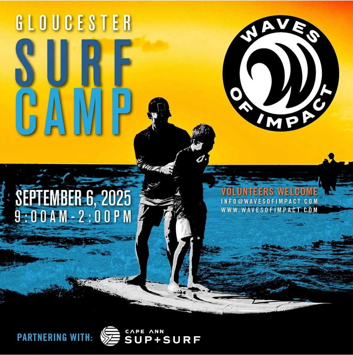 The BEST DAY of SUMMER. Please come watch/volunteer/support @wavesofimpact. Serious props to Dom and @capeannsup for all of their support.
