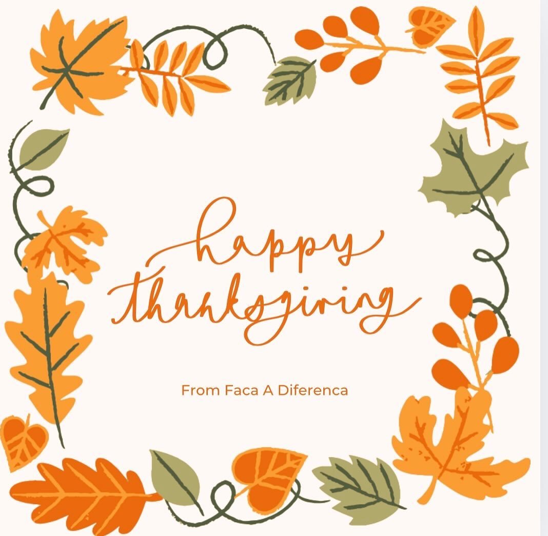 Happy Thanksgiving! 🦃
#facaadiferenca #climate #thanksgiving
