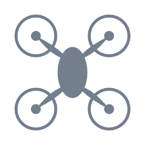 icon of a multirotor drone