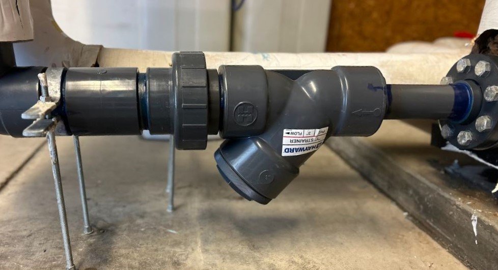 160ton AL side Y-Strainer repair.JPG