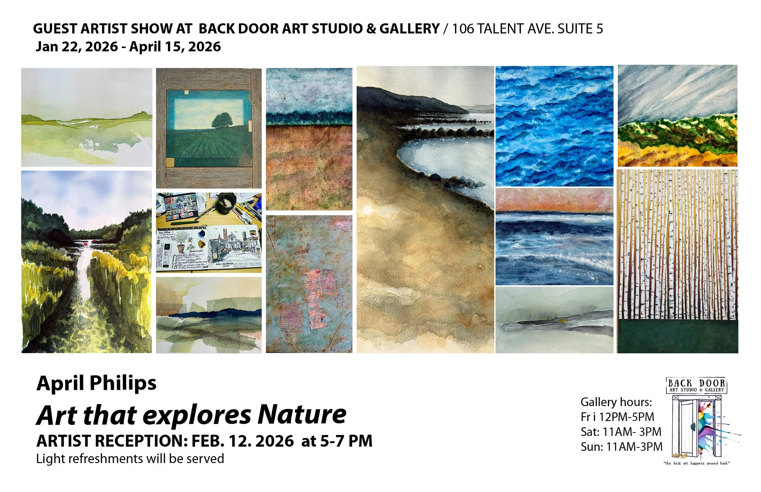 Guest Artist Show at The Back Door Art Studio &amp; Gallery