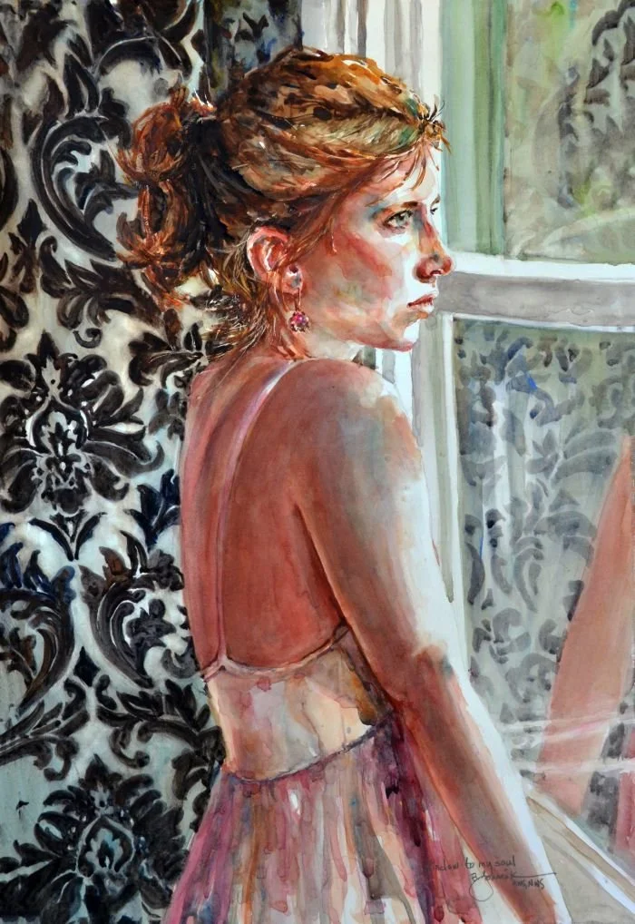 "Window To My Soul" 15x22 $1150