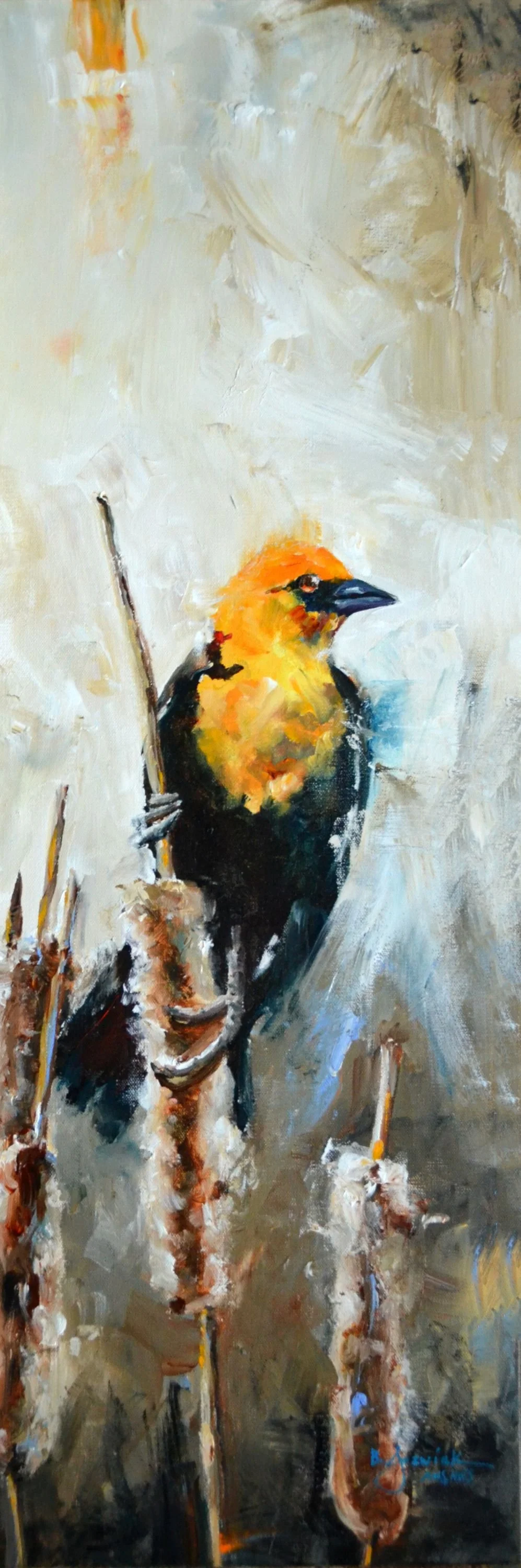 "Hanging On" 12x36 $1150