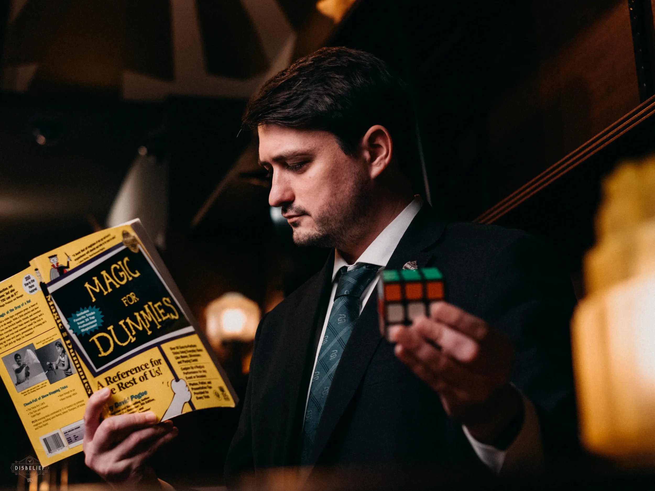 Las Vegas magician Josh Weidner performing a corporate stage show