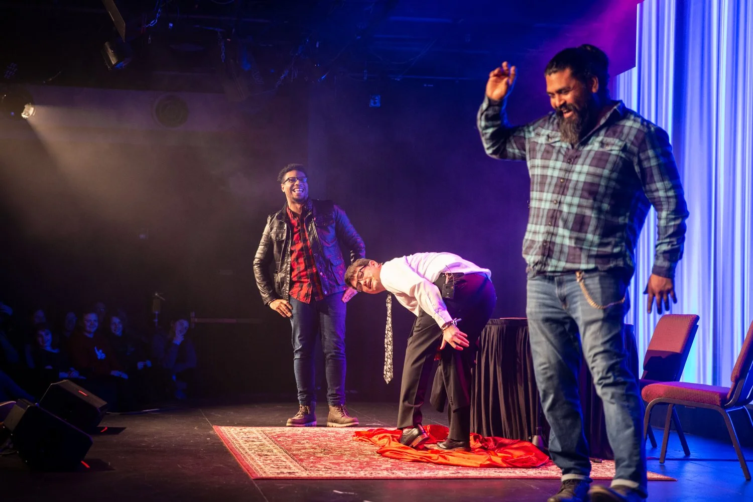 Los Angeles magician Josh Weidner performing a corporate comedy magic show