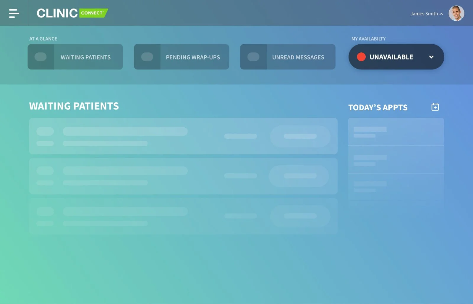 An inviting Loading State for the Waiting Room