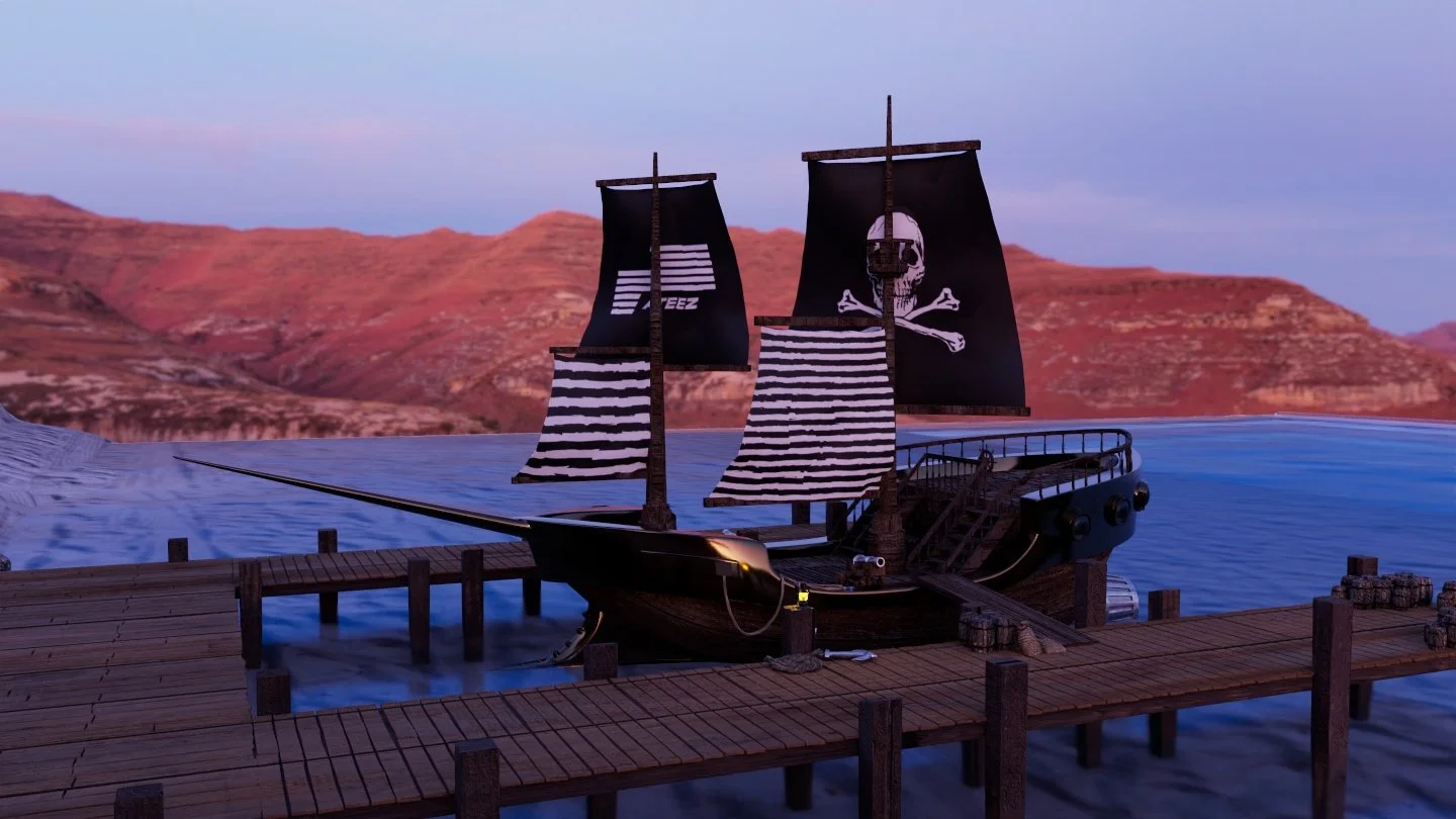 Pirate Ship at Bay