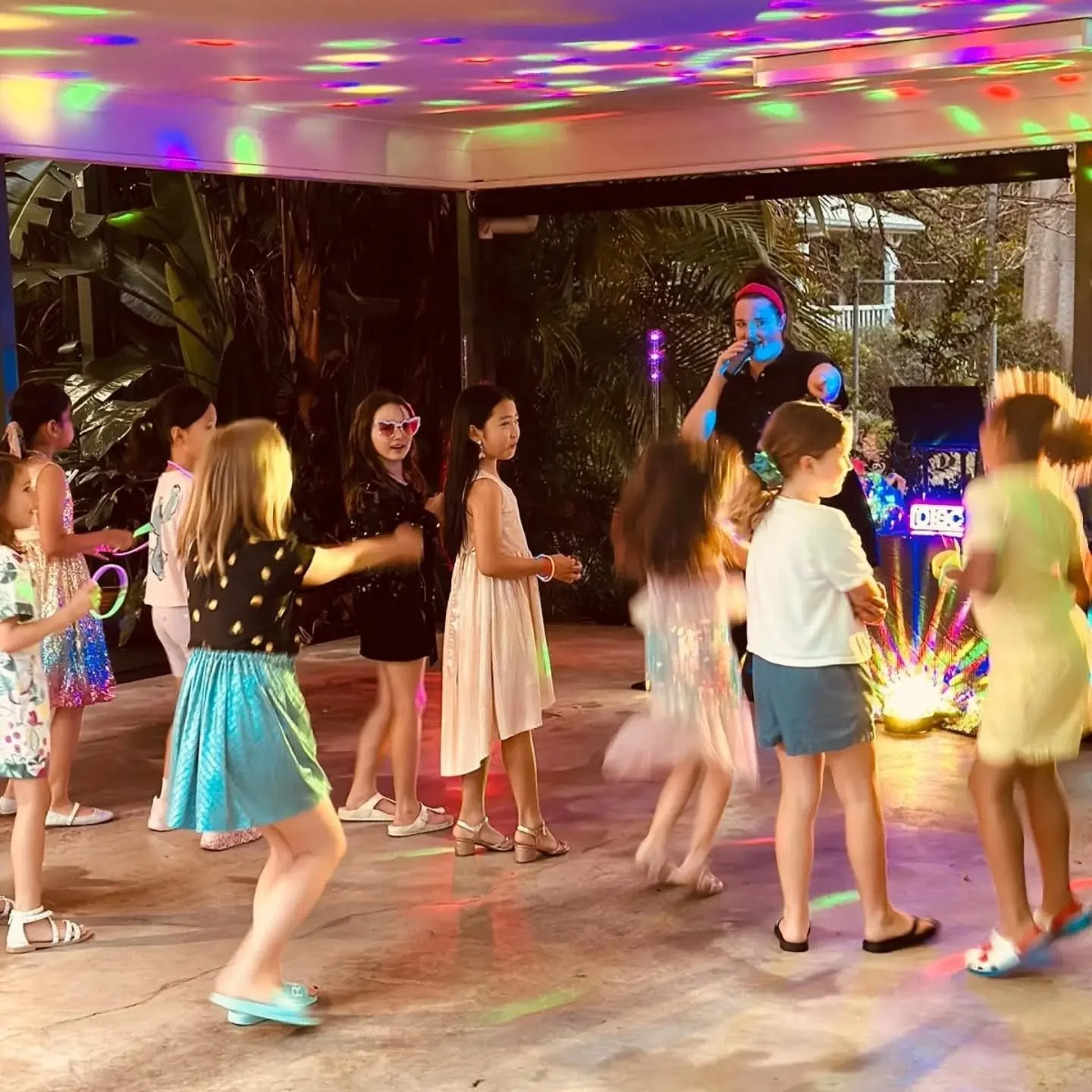Bringing the disco dance party experience to the Backyard or Garage?! 🏡

Why go out when the best party is in your own driveway! 🔥🪩✌️ We are mobile and we go ANYWHERE 🚶&zwj;♀️ 🎶

Looking for a fun, safe, and stress-free way to keep the kids ente