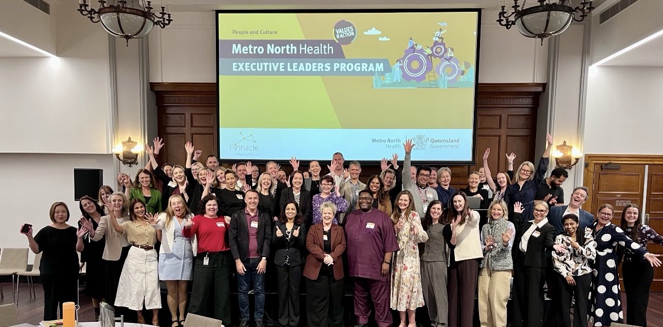 Participants celebrating at the Metro North Health Executive Leaders Program.