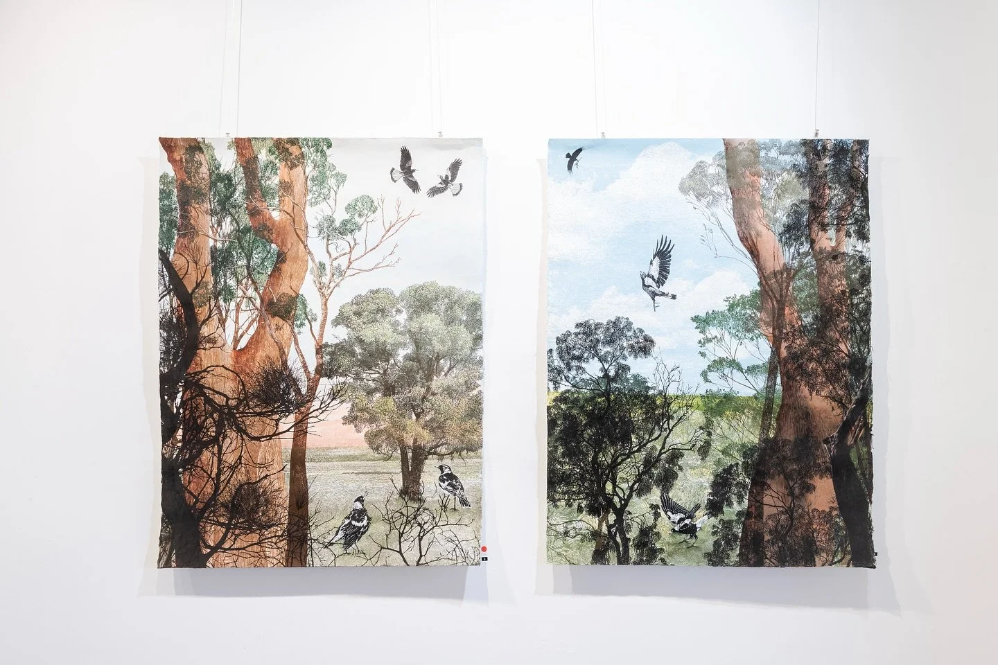 Intricate and delicate, lightly floating in space, Dianne Fogwell&rsquo;s layered printmaking is an experience.

Open Friday - Sunday 11-4pm 
DM for a catalogue