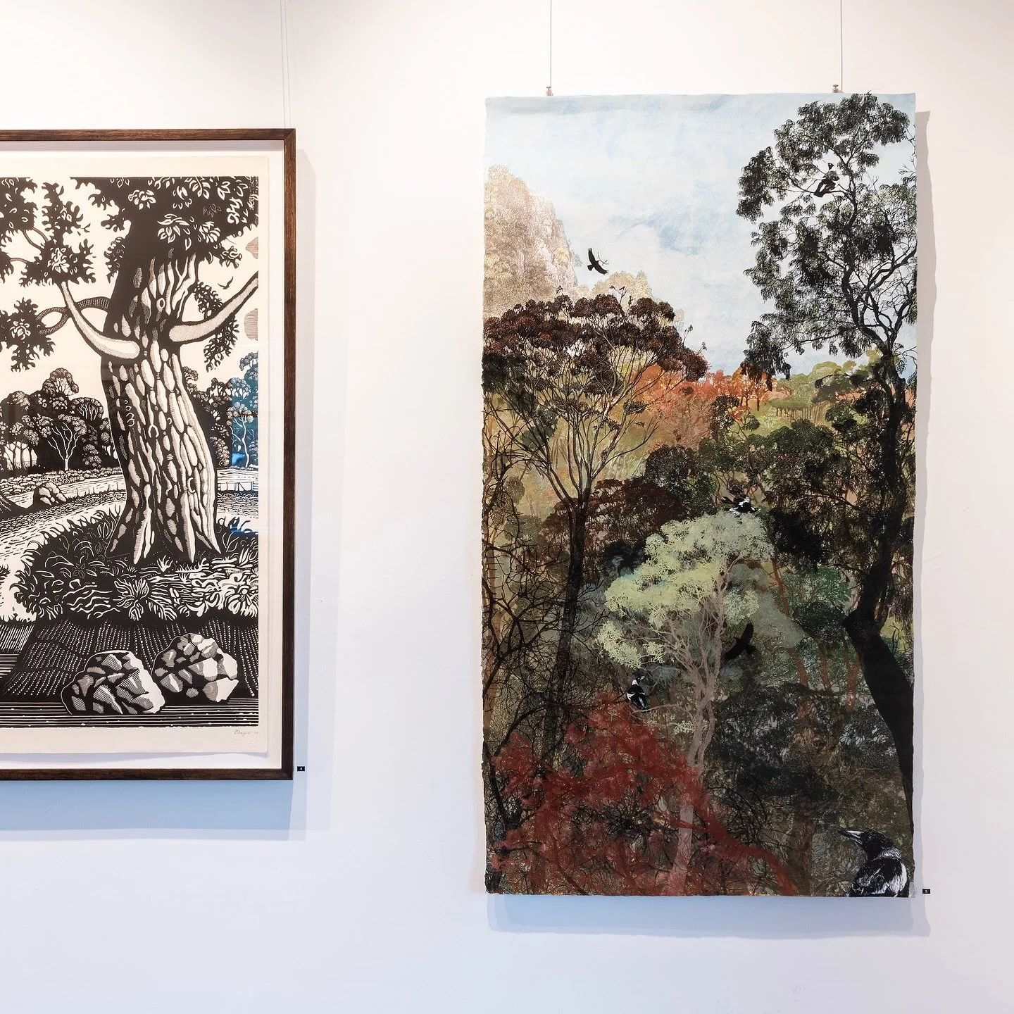 When guests know exactly where the art is from!  When the familiarity of landscape is real, captured in the intricate prints of Dianne Fogwell