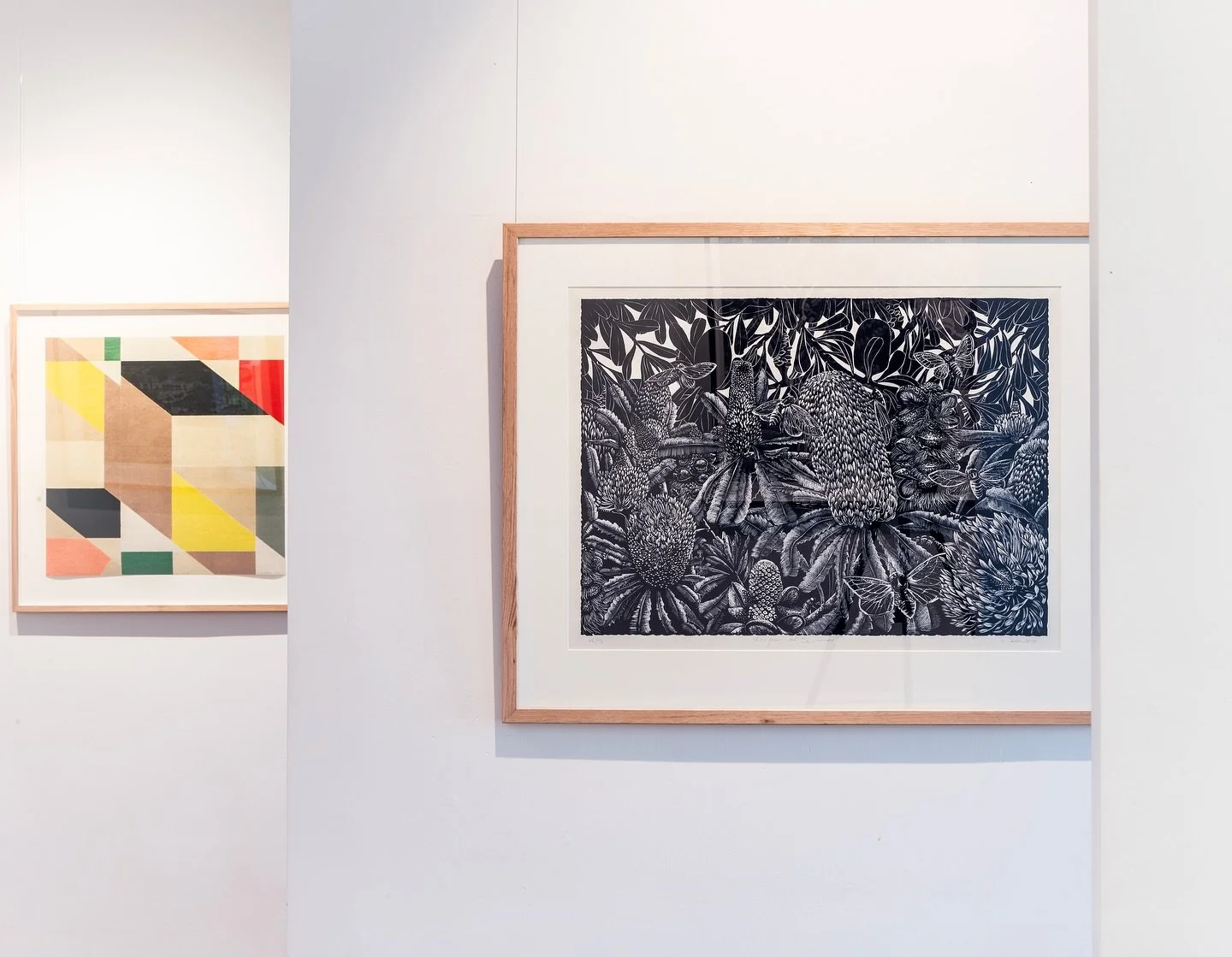 On our final day of The Printmaker&rsquo;s Mark A different Realm we want to thank @georgiacheesmanprintmaker for curating such a powerful and striking exhibition.  We want to thank all the printmakers across Australia who entrusted us with their wor