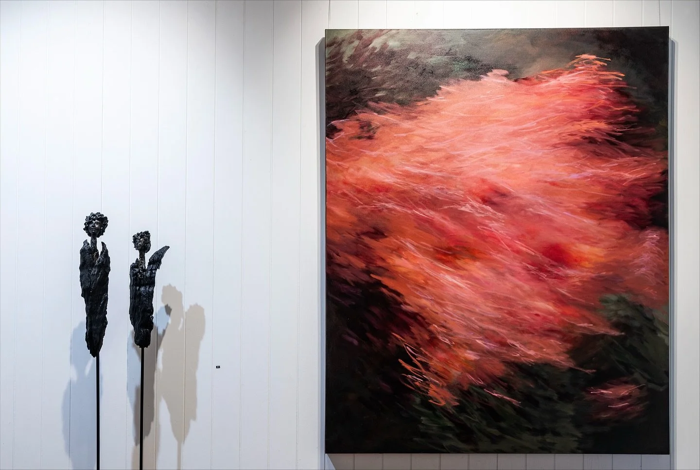 It just keeps drawing you in&hellip;. 
@carolinebatchelorstudio &lsquo;I Met a Madman Who Made It All Seems Sane&lsquo;

Open Friday - Sunday 11-4pm or DM for a catalogue