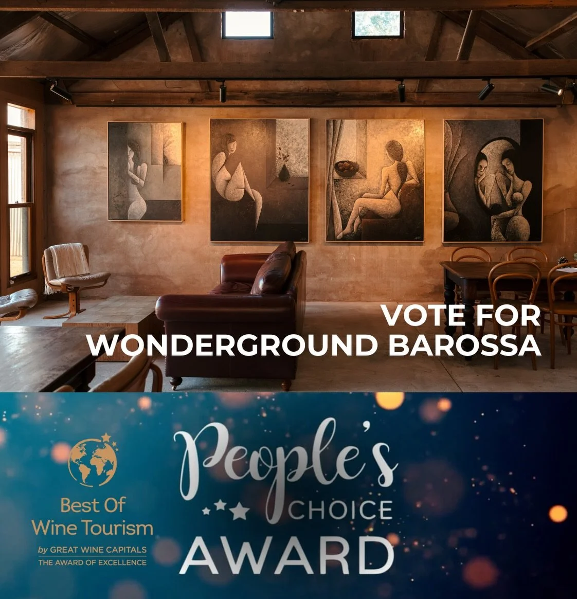 We might be small but we do think we have the best of friends and followers, and we would love if you spent a couple of minutes to vote for us as People Choice for Great Wine Capitals of the World Best of Tourism in Arts and Culture&hellip;

The link