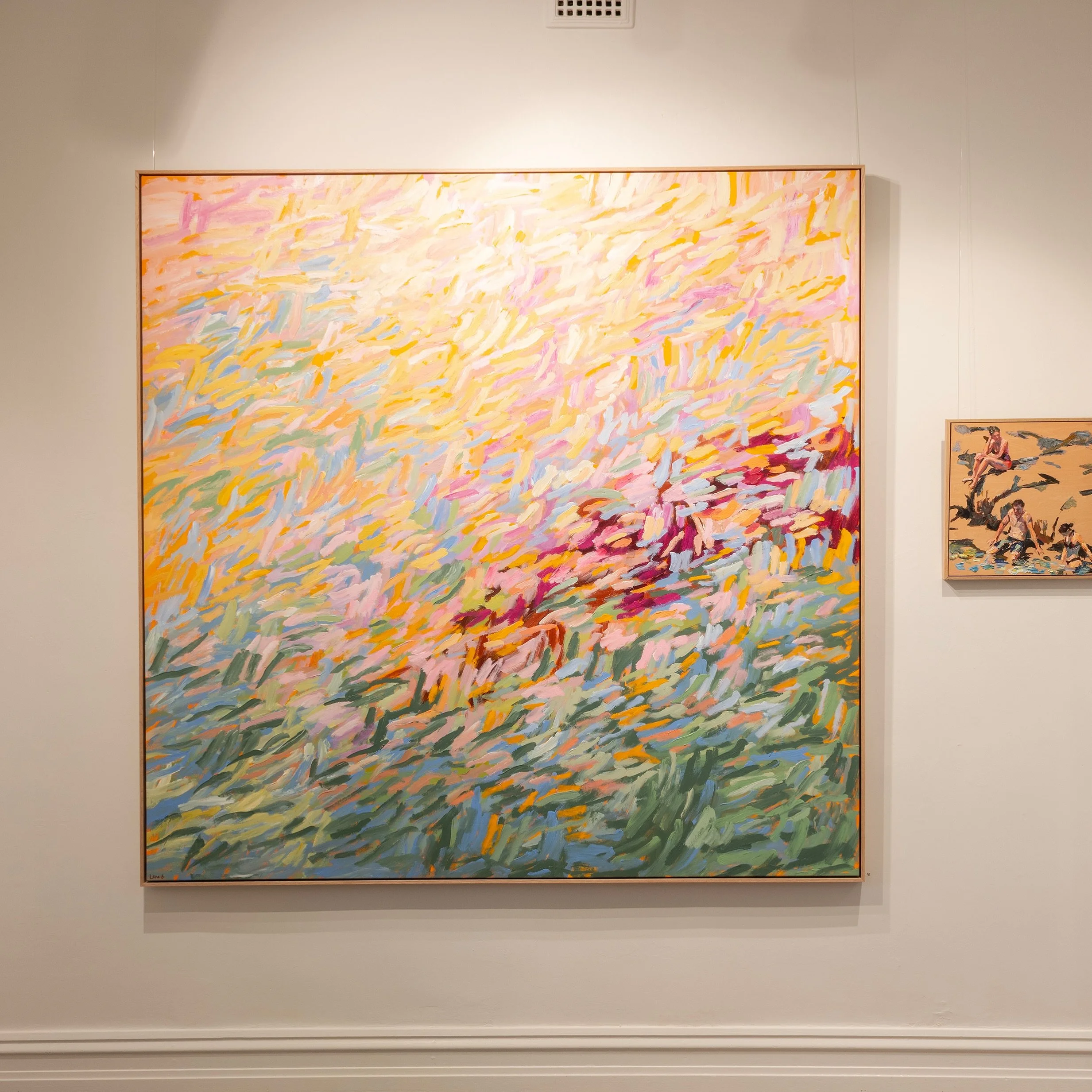 When a painting exudes so much joy it lights up the room @lena_b_art 

Open Friday - Sunday 11-4pm
