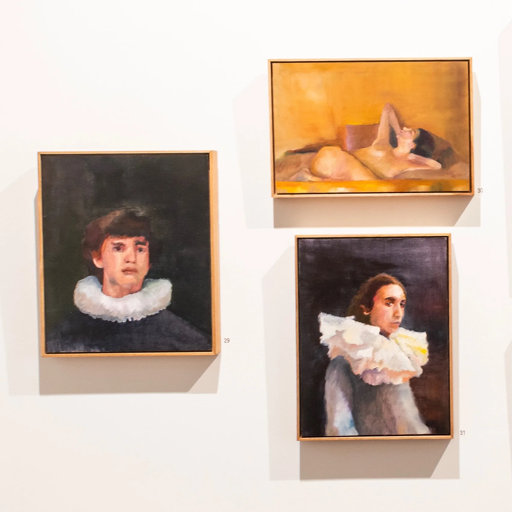 Joining us in the gallery for The Freedom of Reinvention is Alex Dillon, a Melbourne based painter and recent Bachelor of Fine Arts graduate from the Victorian College of the Arts.  She has exhibited since 2022 and was recently named a finalist in th