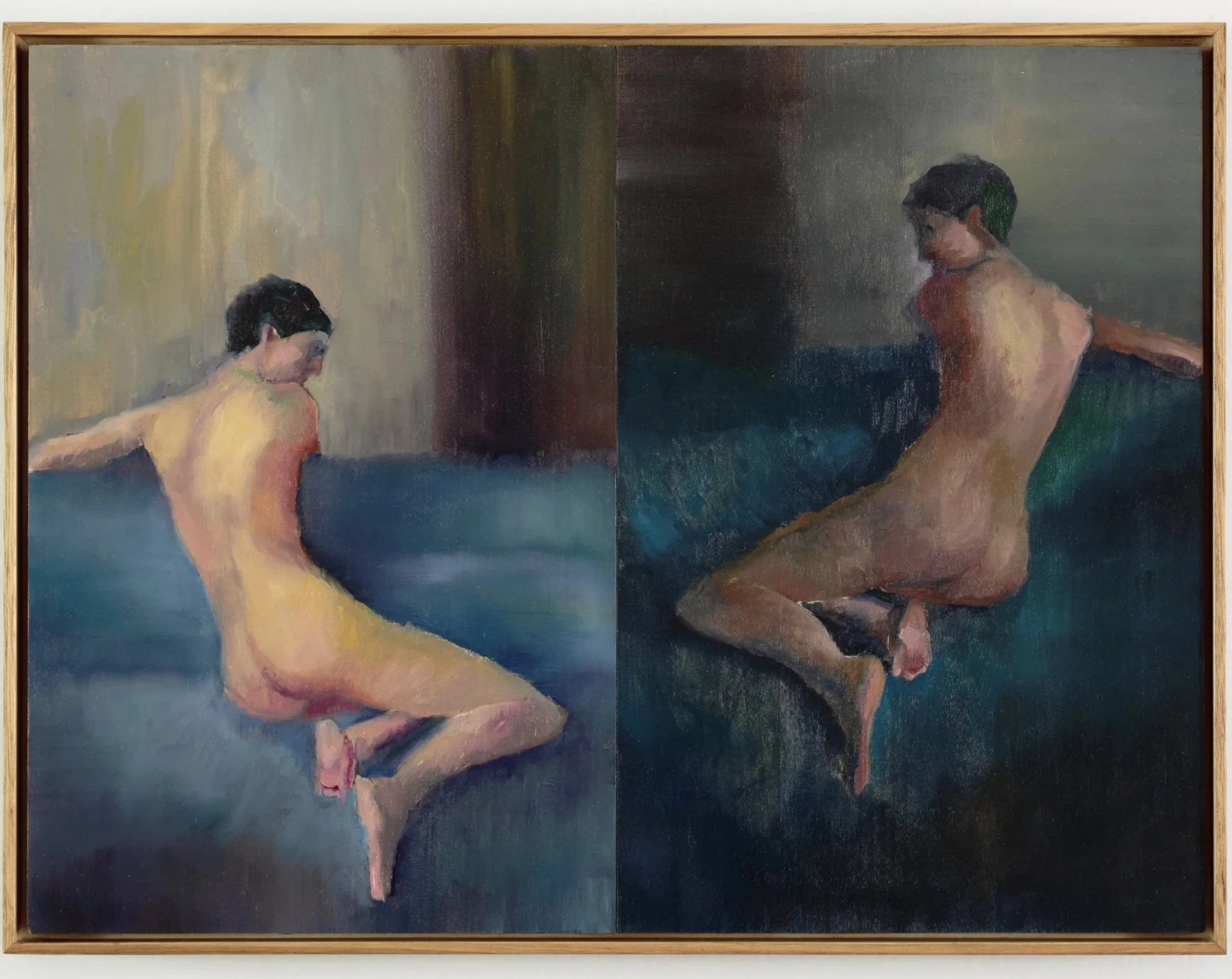 Blue Love Seat 2026 Oil on board 30x40cm