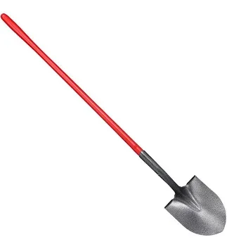 Corona #2 Round Point Shovel 15 Ga 48" Fiberglass Handle