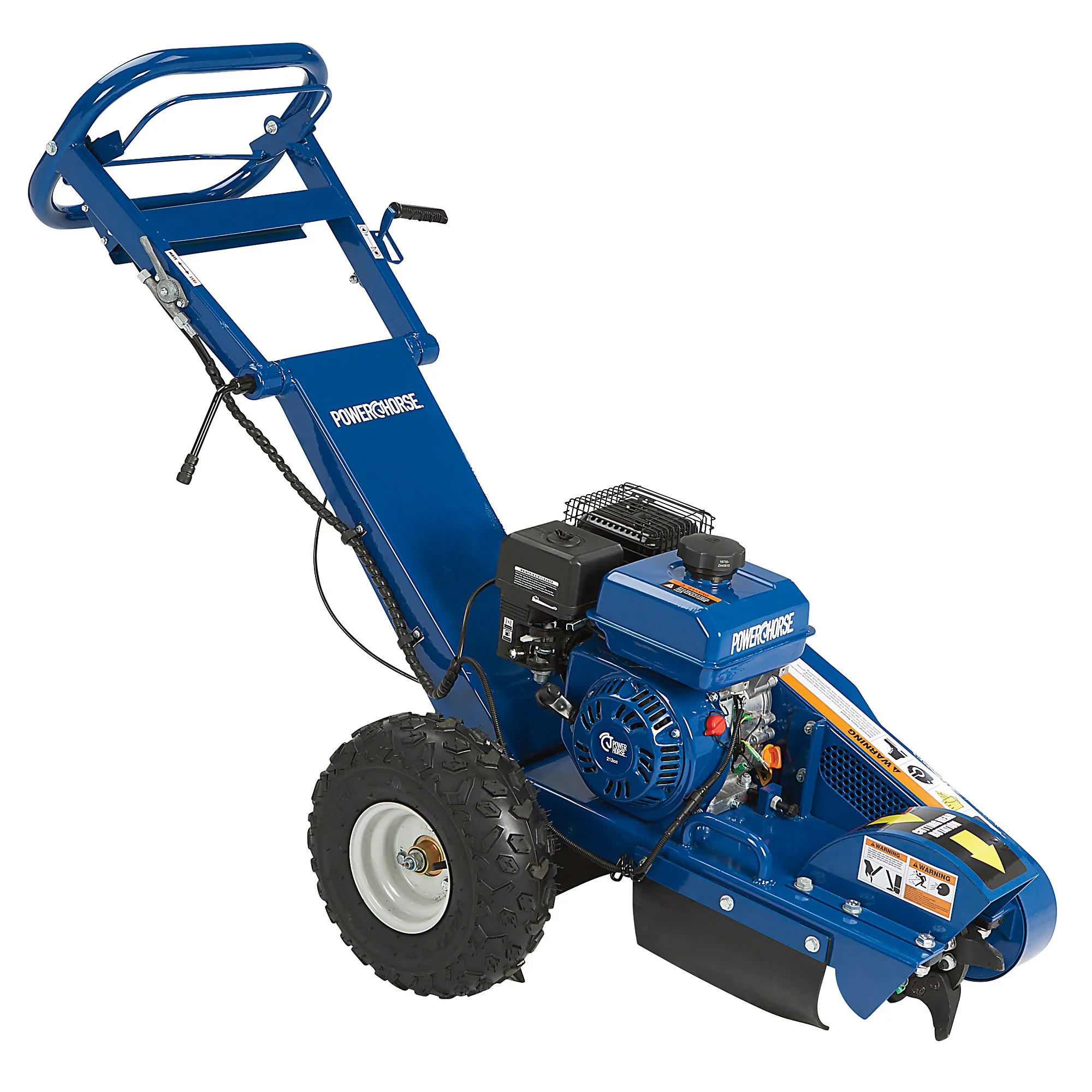 12" Stump Grinder - Electric Start, Tow Behind, 2" Ball