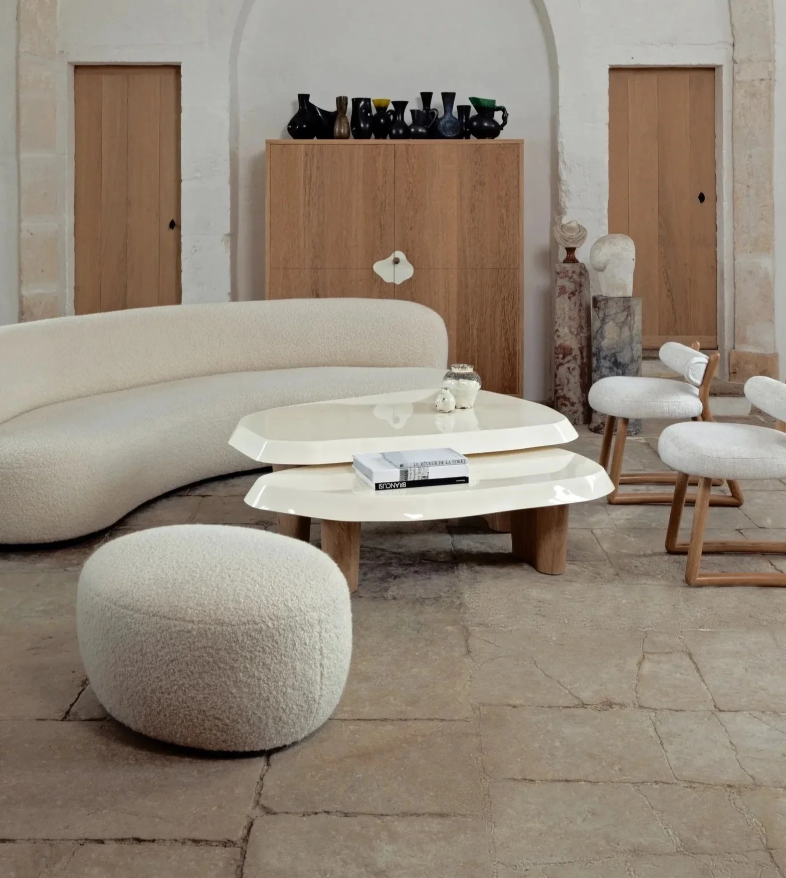 Multi-Lacquer Duo Coffee Tables | Pierre Augustin Rose