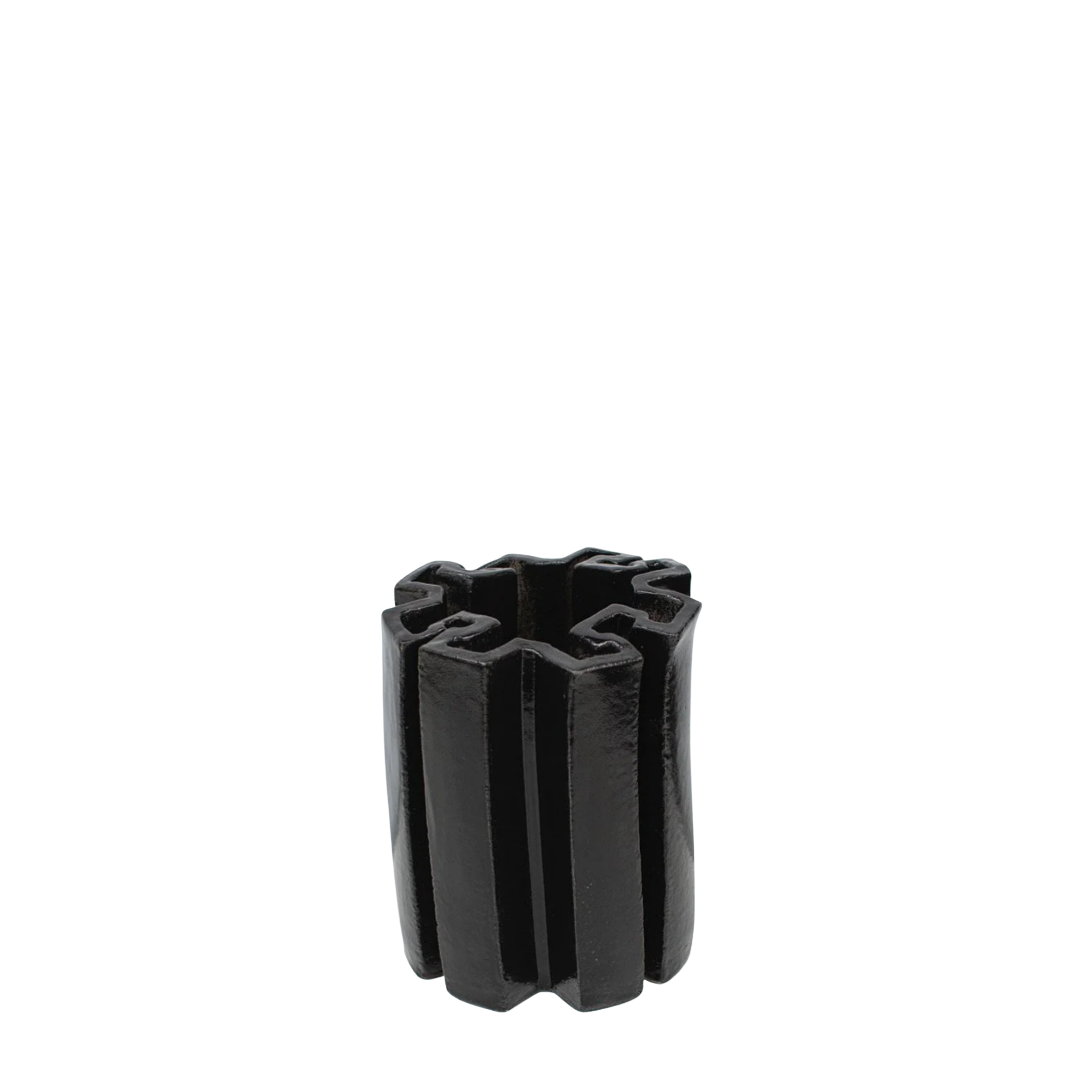 Small Crown Vase Black Gloss | Floris Wubben