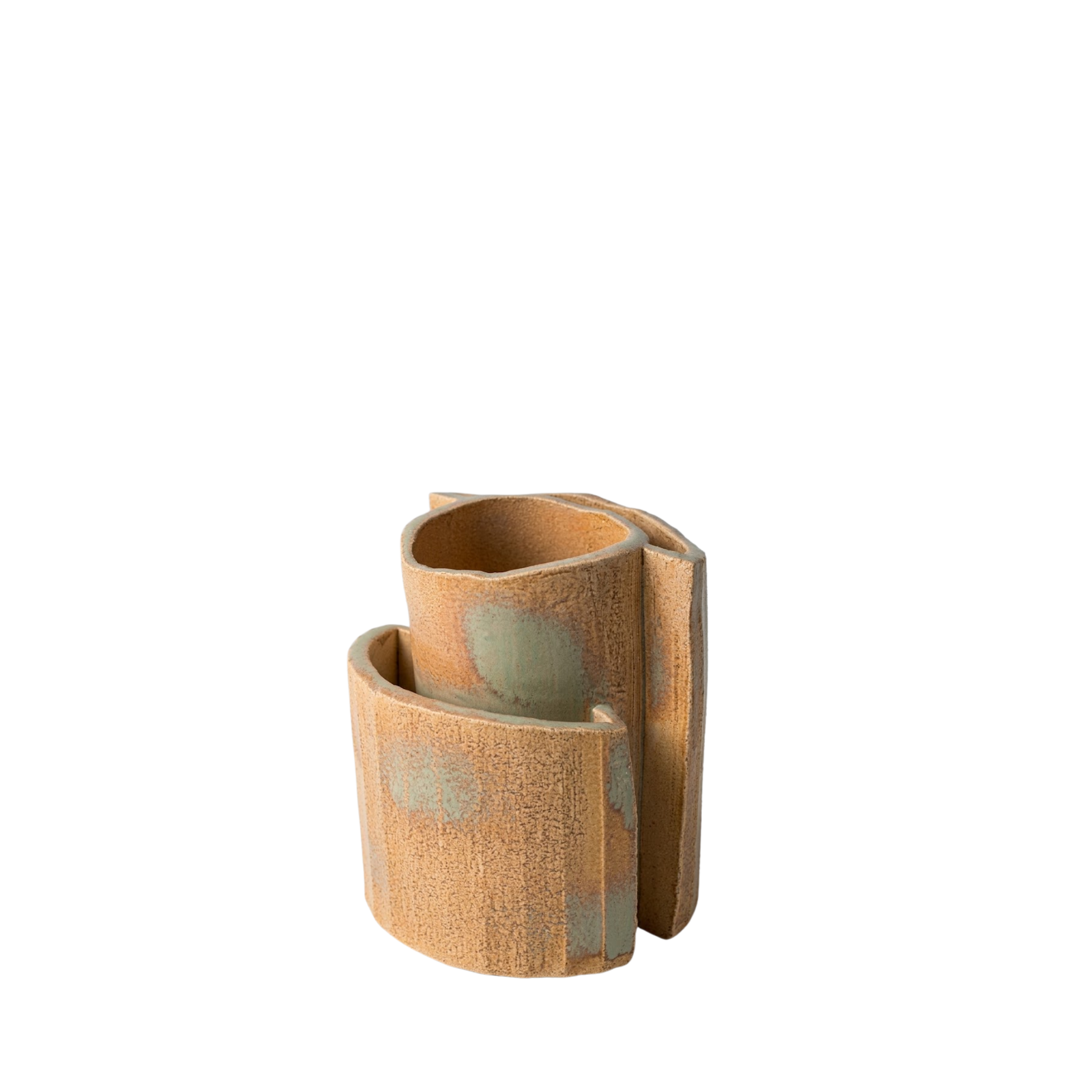 Small Facet Three Vase Mint  | Floris Wubben